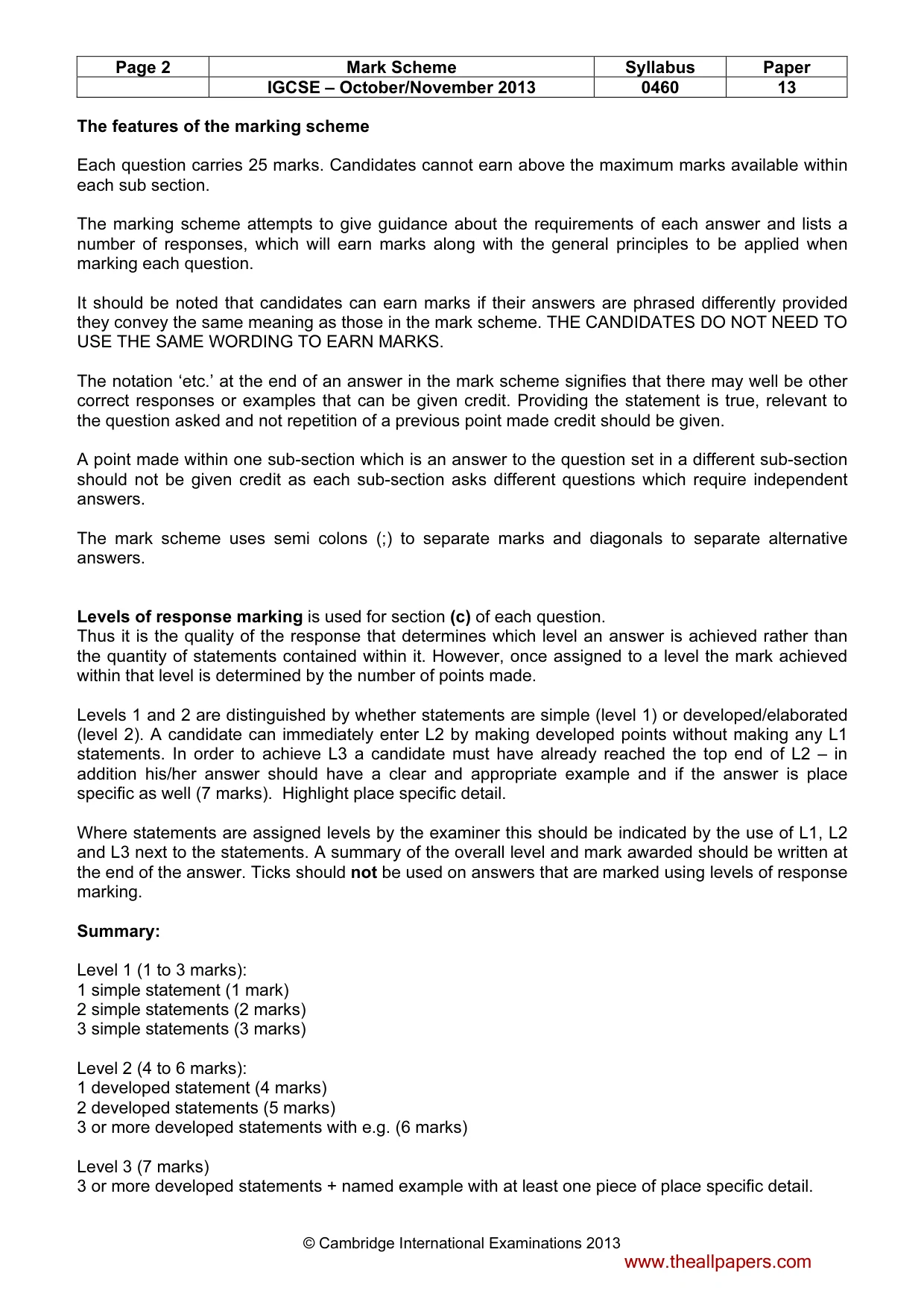 Mark scheme, page 2 of 14
