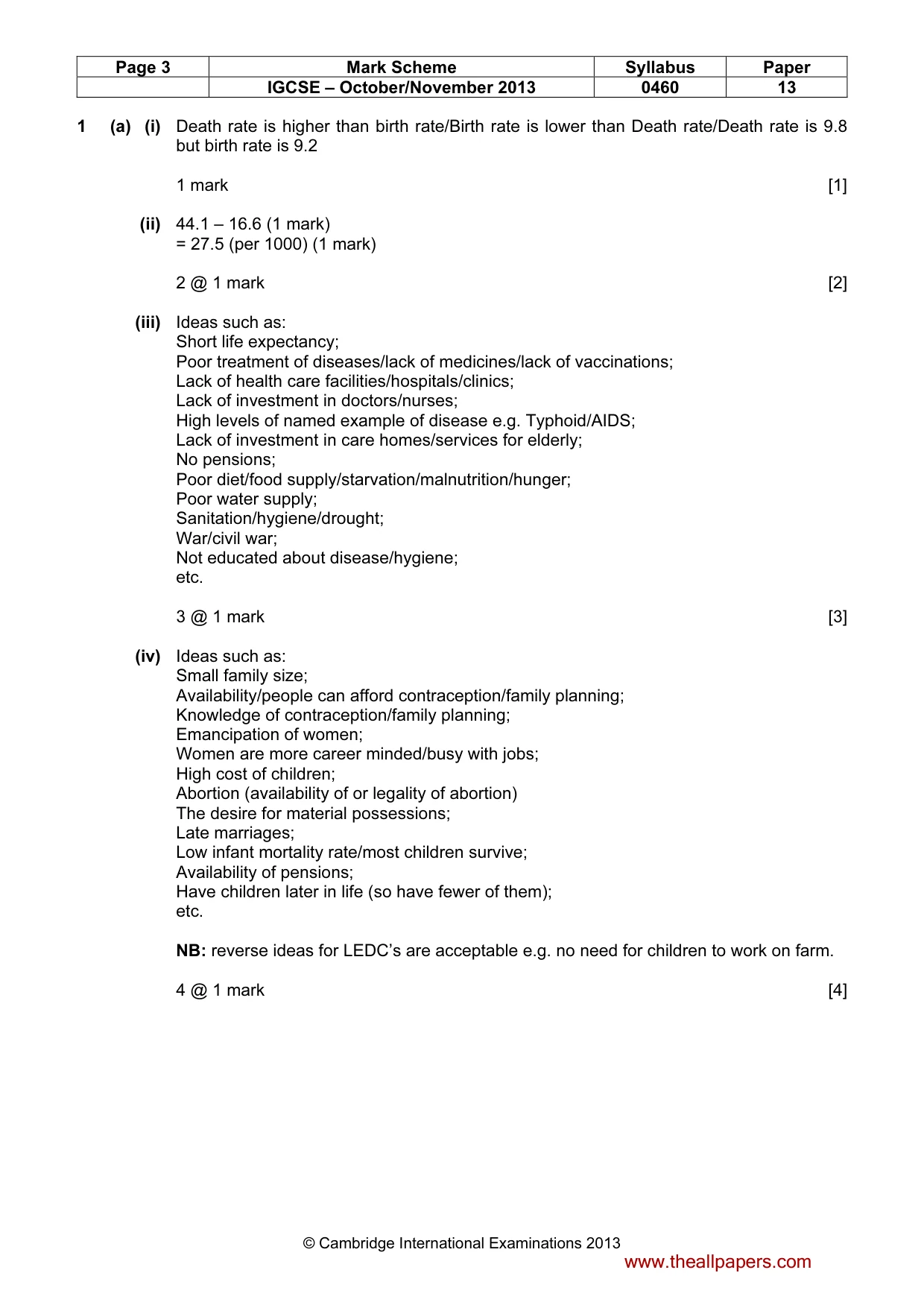 Mark scheme, page 3 of 14