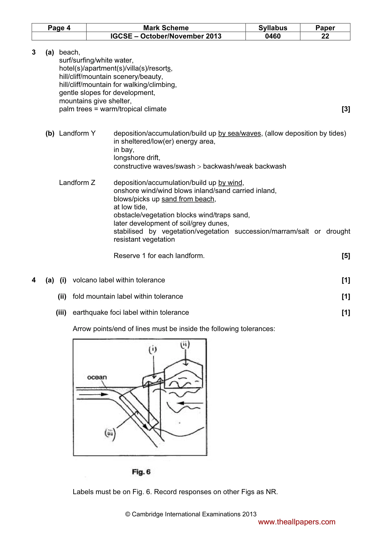 Mark scheme, page 4 of 6