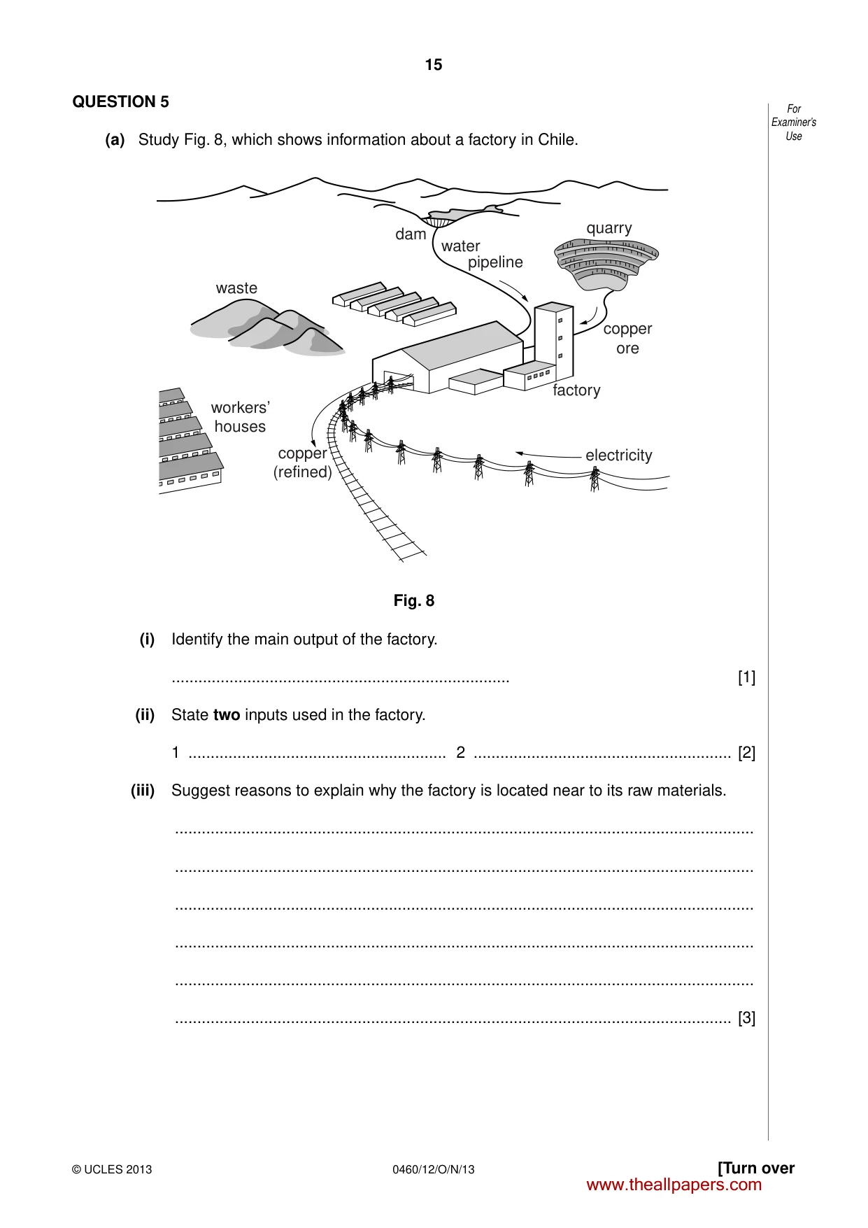 Cambridge IGCSE Geography 0460 2013 Oct/Nov Paper 1 · Variant 2 question paper, page 15 of 28