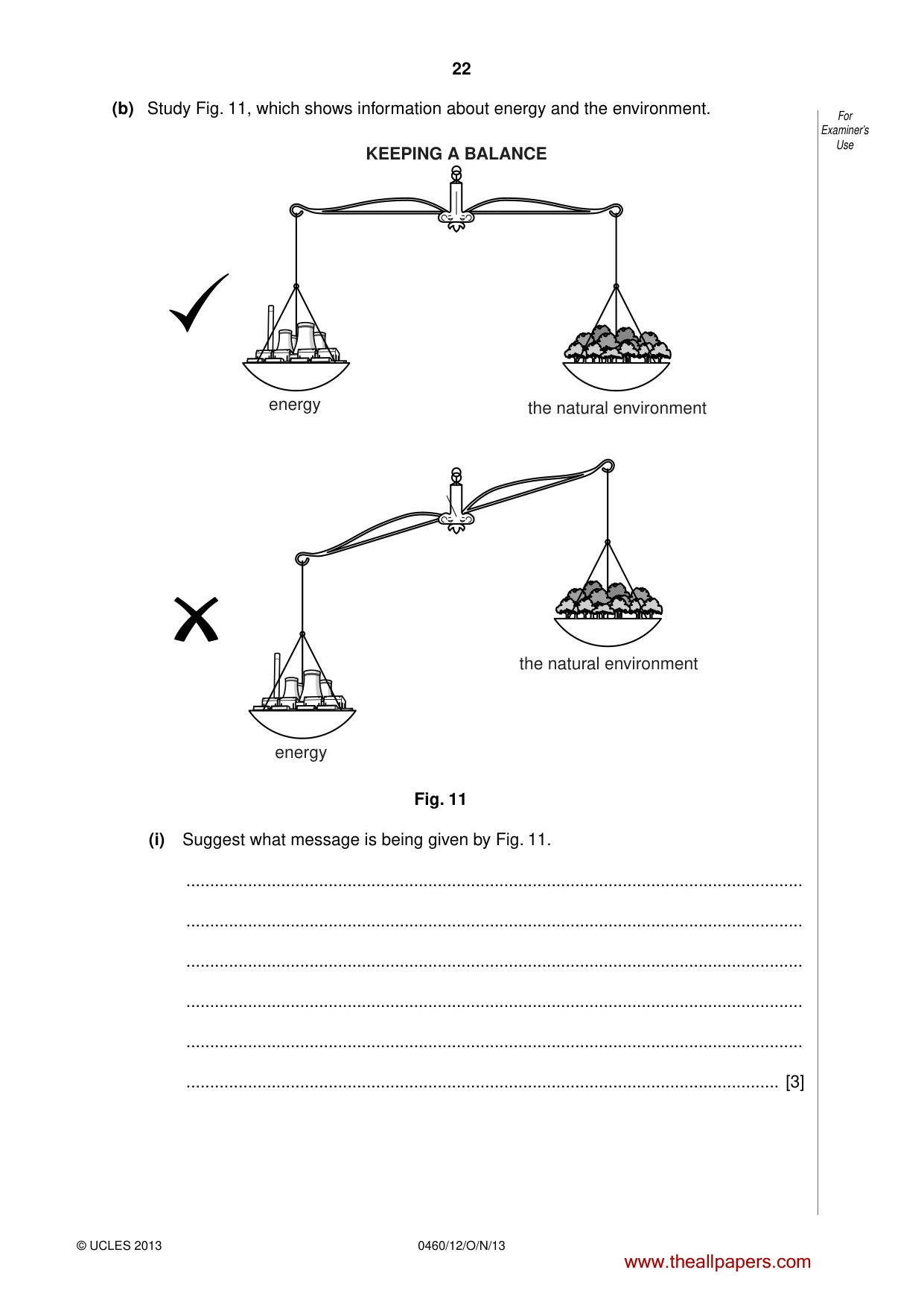 Cambridge IGCSE Geography 0460 2013 Oct/Nov Paper 1 · Variant 2 question paper, page 22 of 28