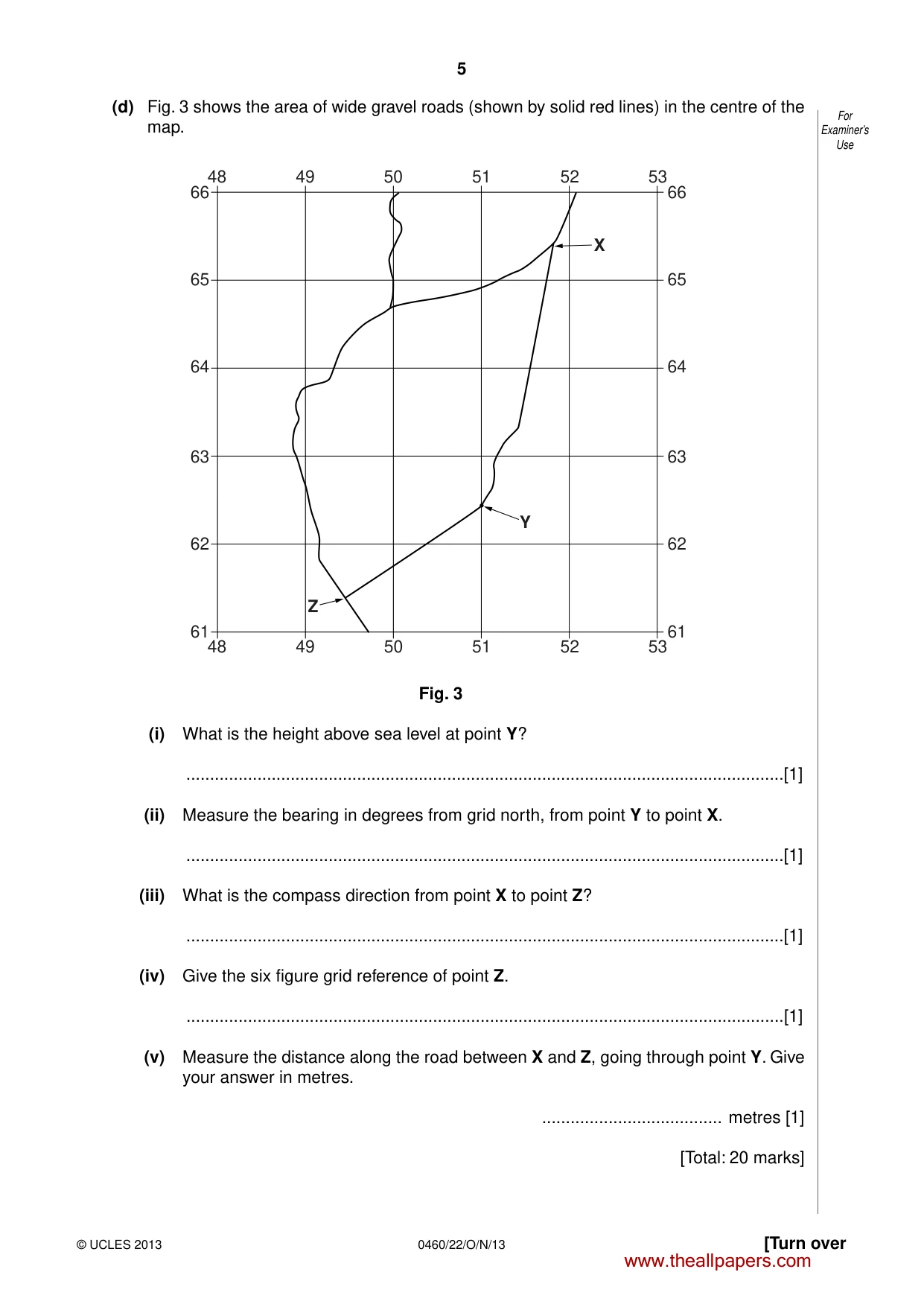 Cambridge IGCSE Geography 0460 2013 Oct/Nov Paper 2 · Variant 2 question paper, page 5 of 16