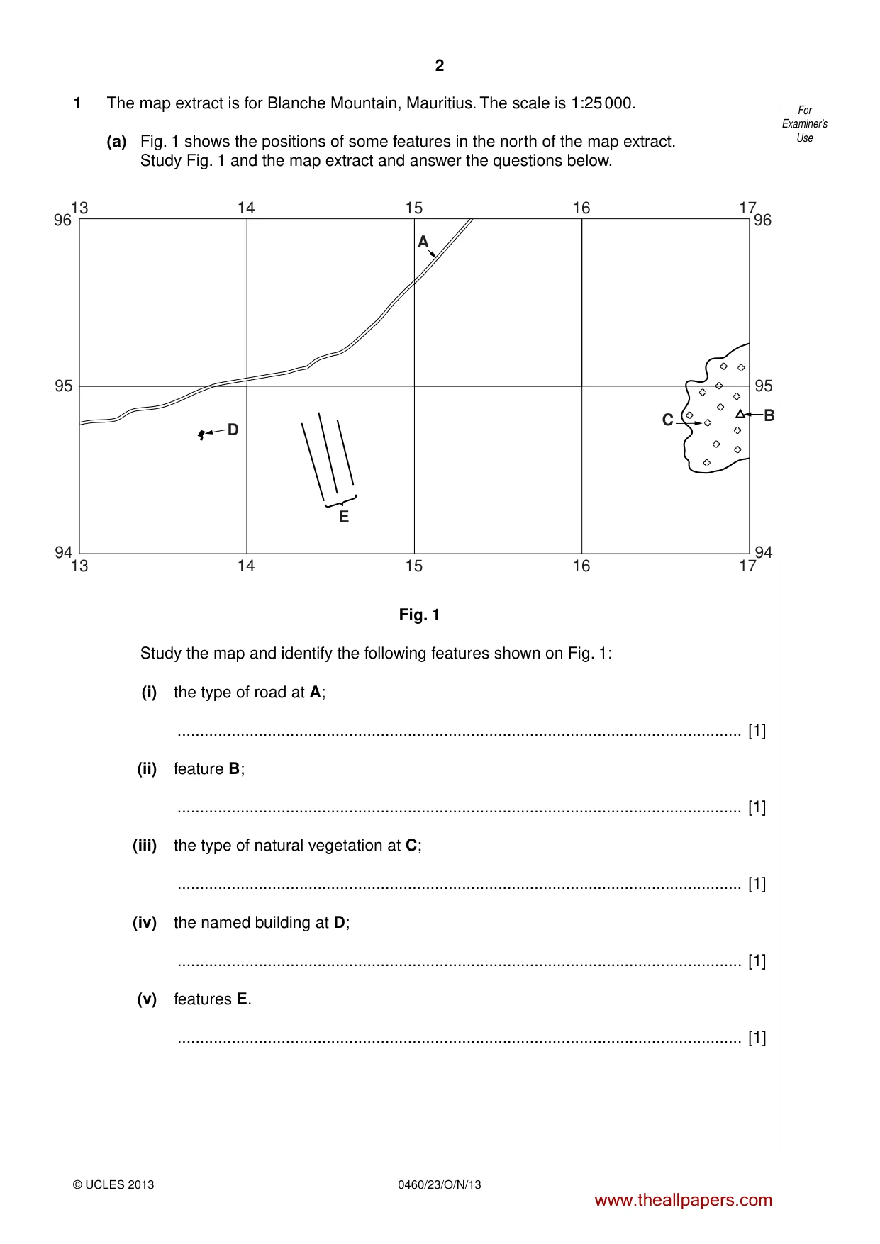 Cambridge IGCSE Geography 0460 2013 Oct/Nov Paper 2 · Variant 3 question paper, page 2 of 16