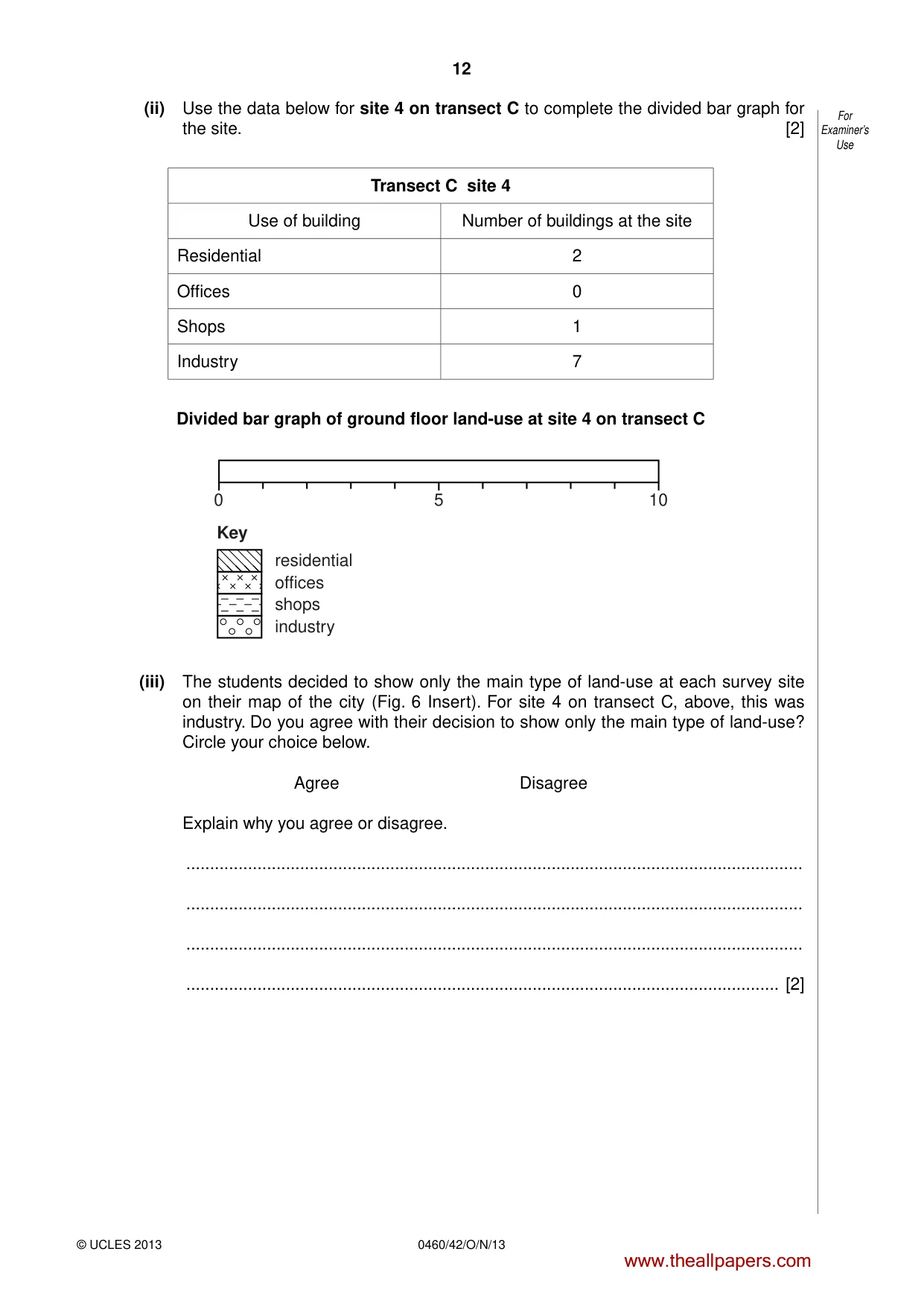 Cambridge IGCSE Geography 0460 2013 Oct/Nov Paper 4 · Variant 2 question paper, page 12 of 16