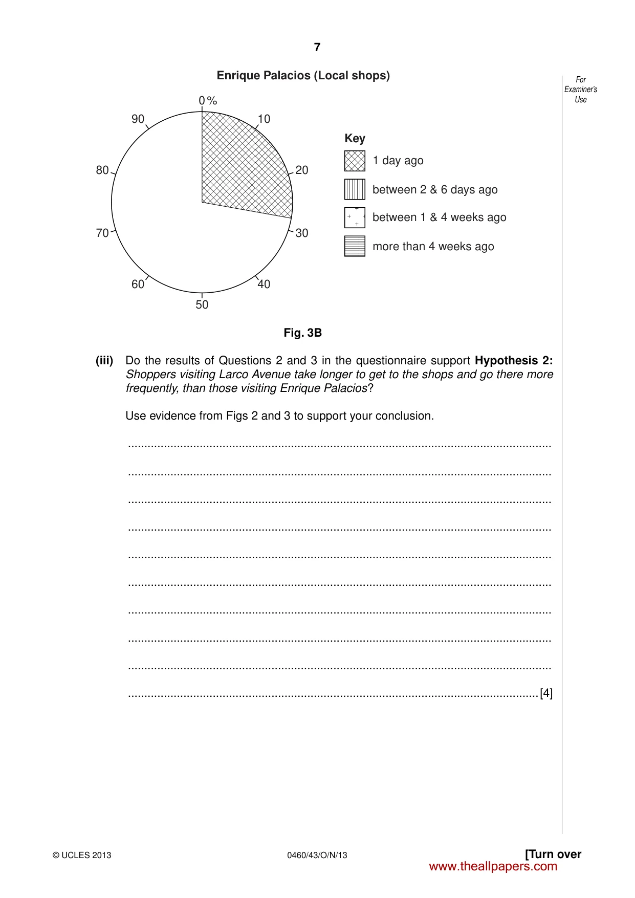 Cambridge IGCSE Geography 0460 2013 Oct/Nov Paper 4 · Variant 3 question paper, page 7 of 20