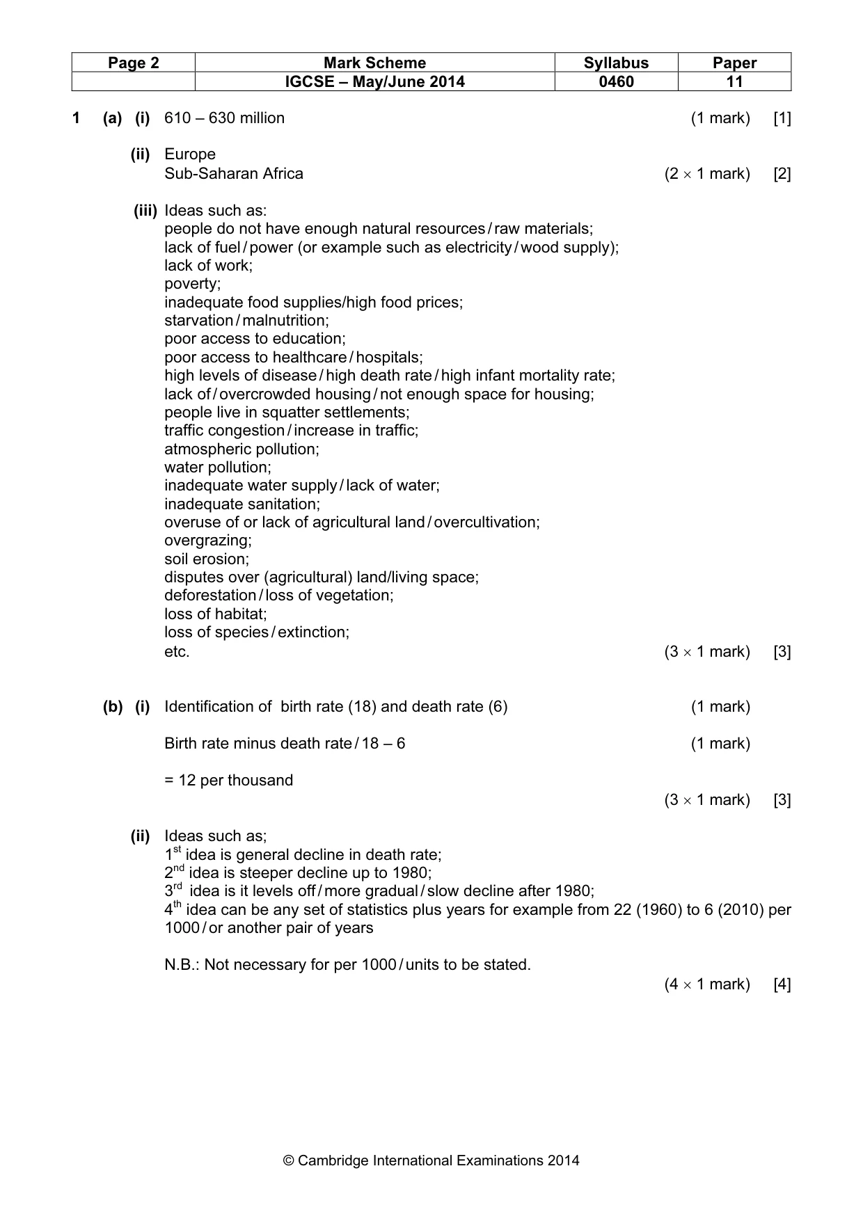 Mark scheme, page 2 of 13