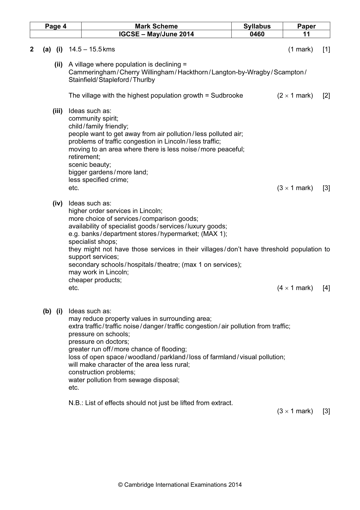 Mark scheme, page 4 of 13