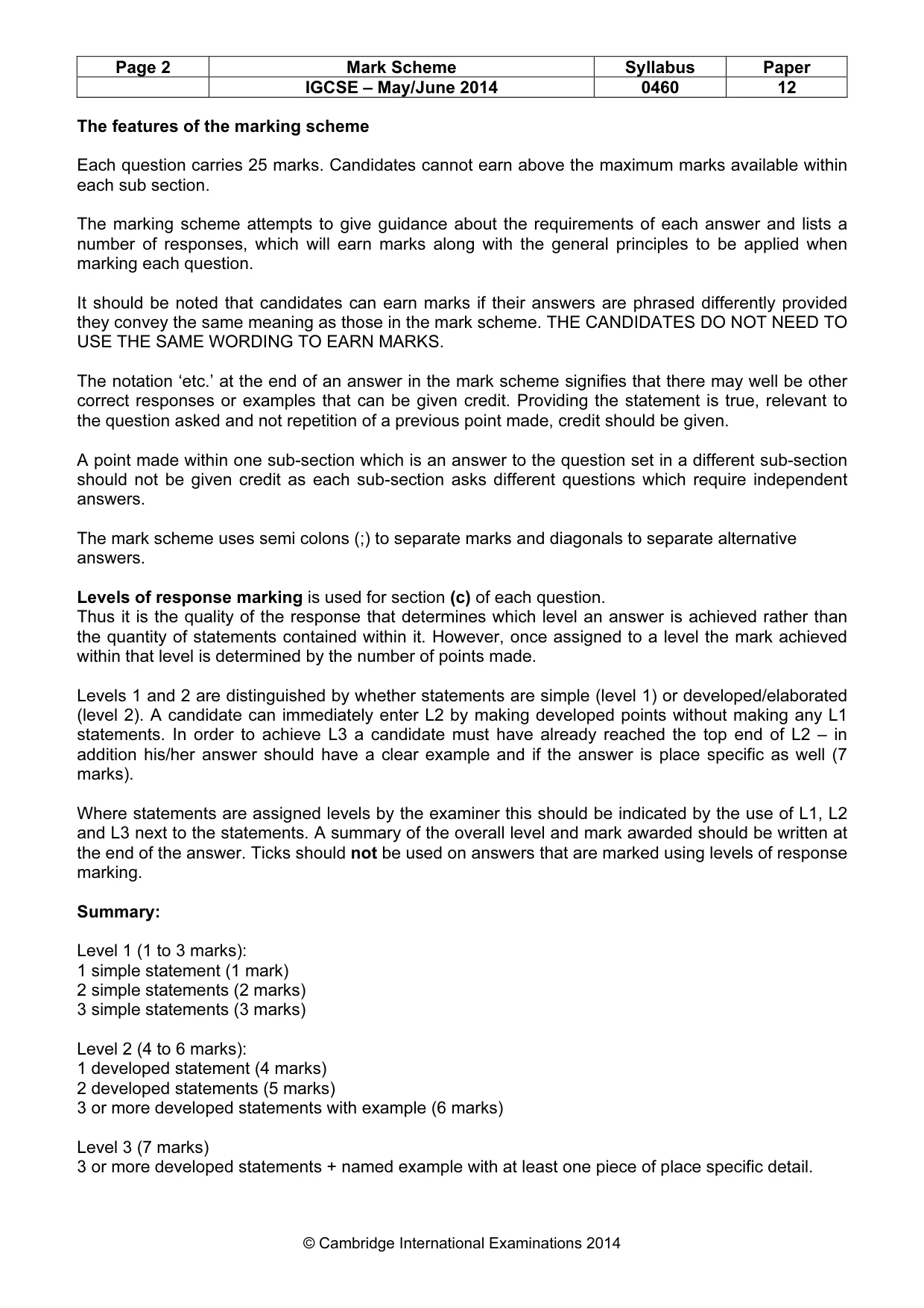 Mark scheme, page 2 of 15