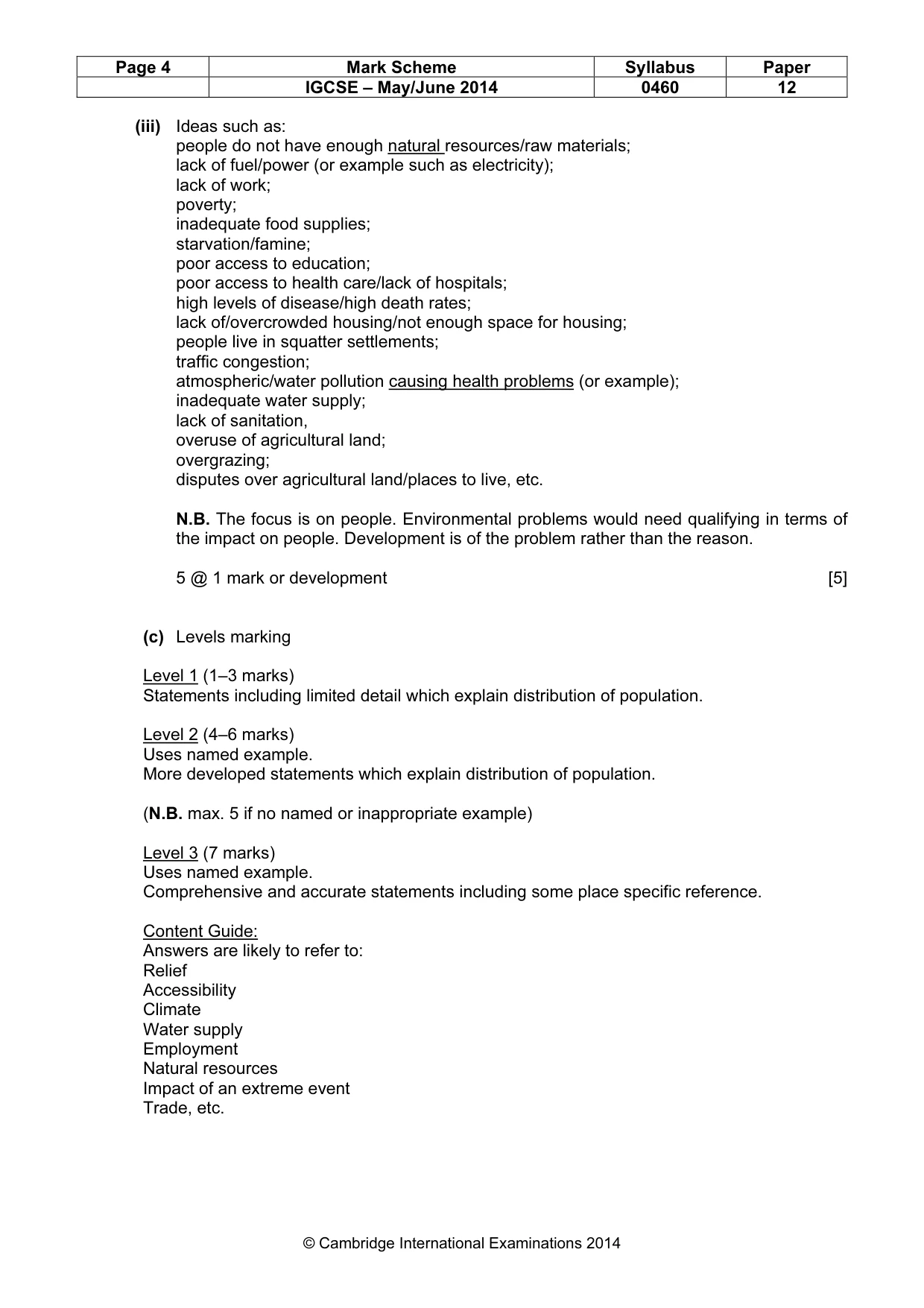 Mark scheme, page 4 of 15