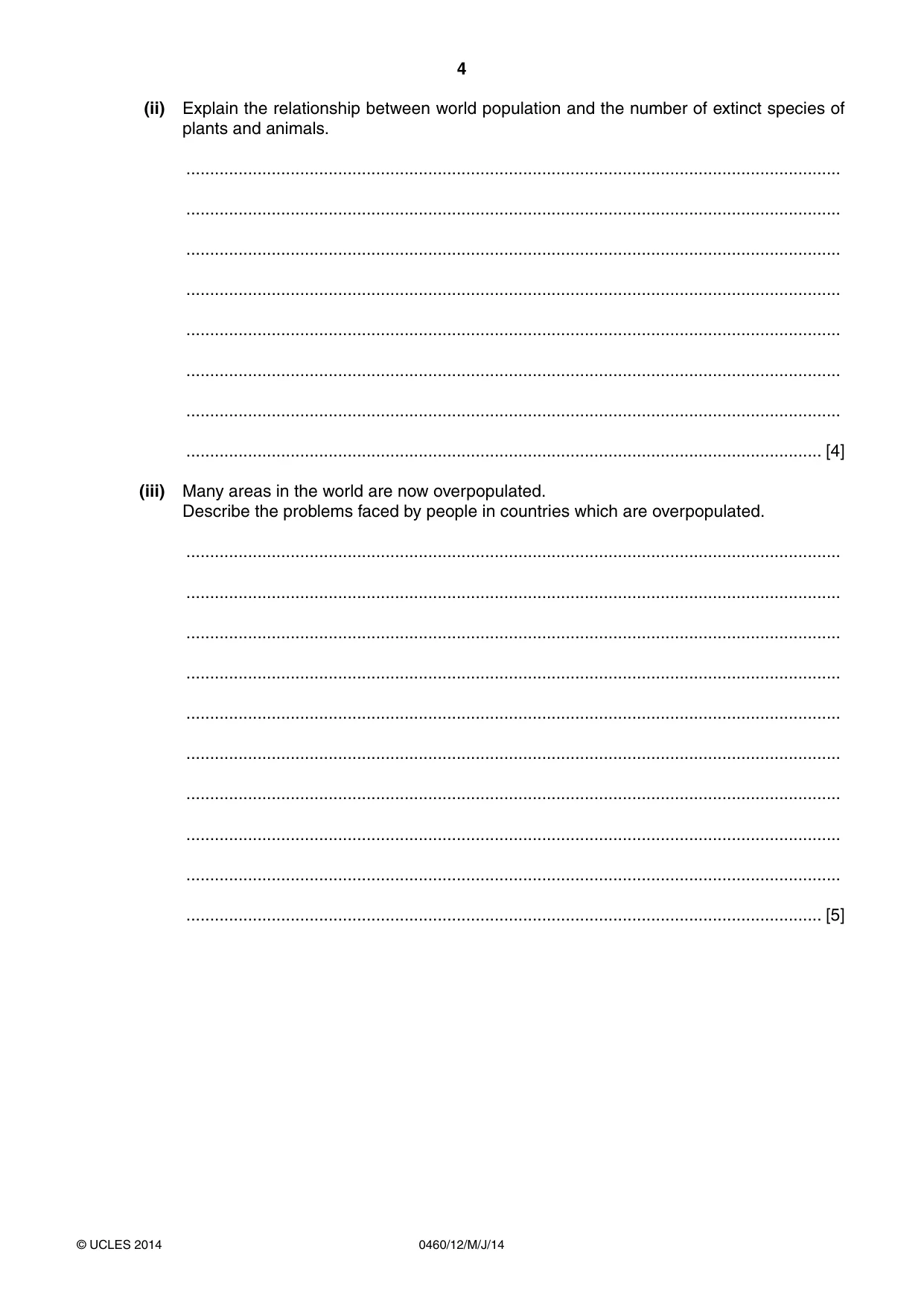 Cambridge IGCSE Geography 0460 2014 May/June Paper 1 · Variant 2 question paper, page 4 of 32