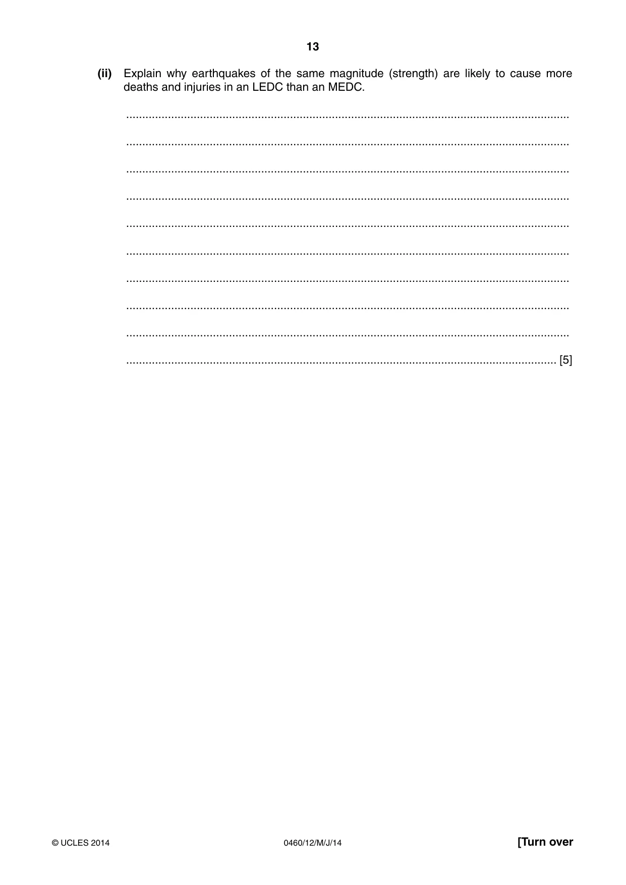 Cambridge IGCSE Geography 0460 2014 May/June Paper 1 · Variant 2 question paper, page 13 of 32
