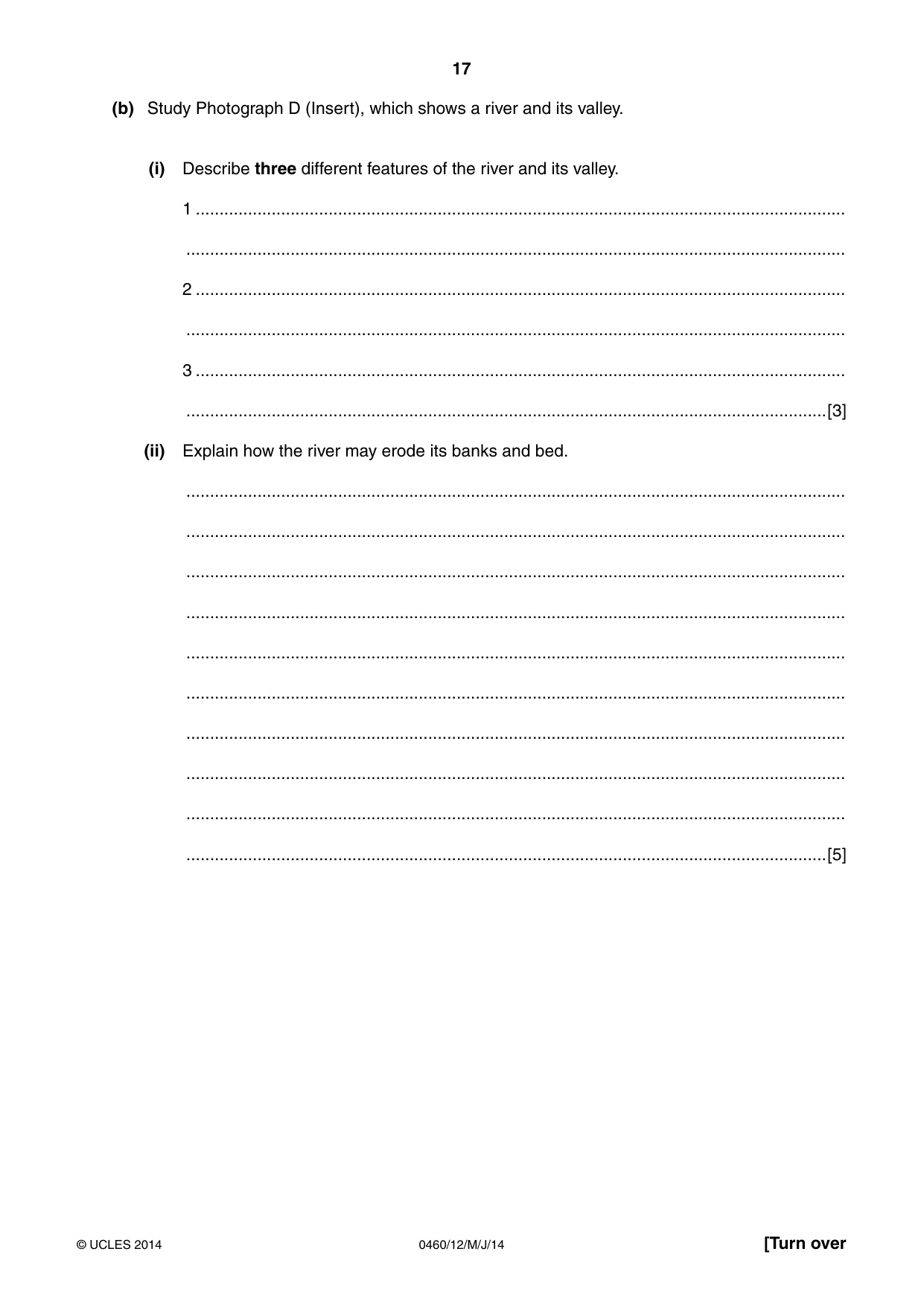 Cambridge IGCSE Geography 0460 2014 May/June Paper 1 · Variant 2 question paper, page 17 of 32
