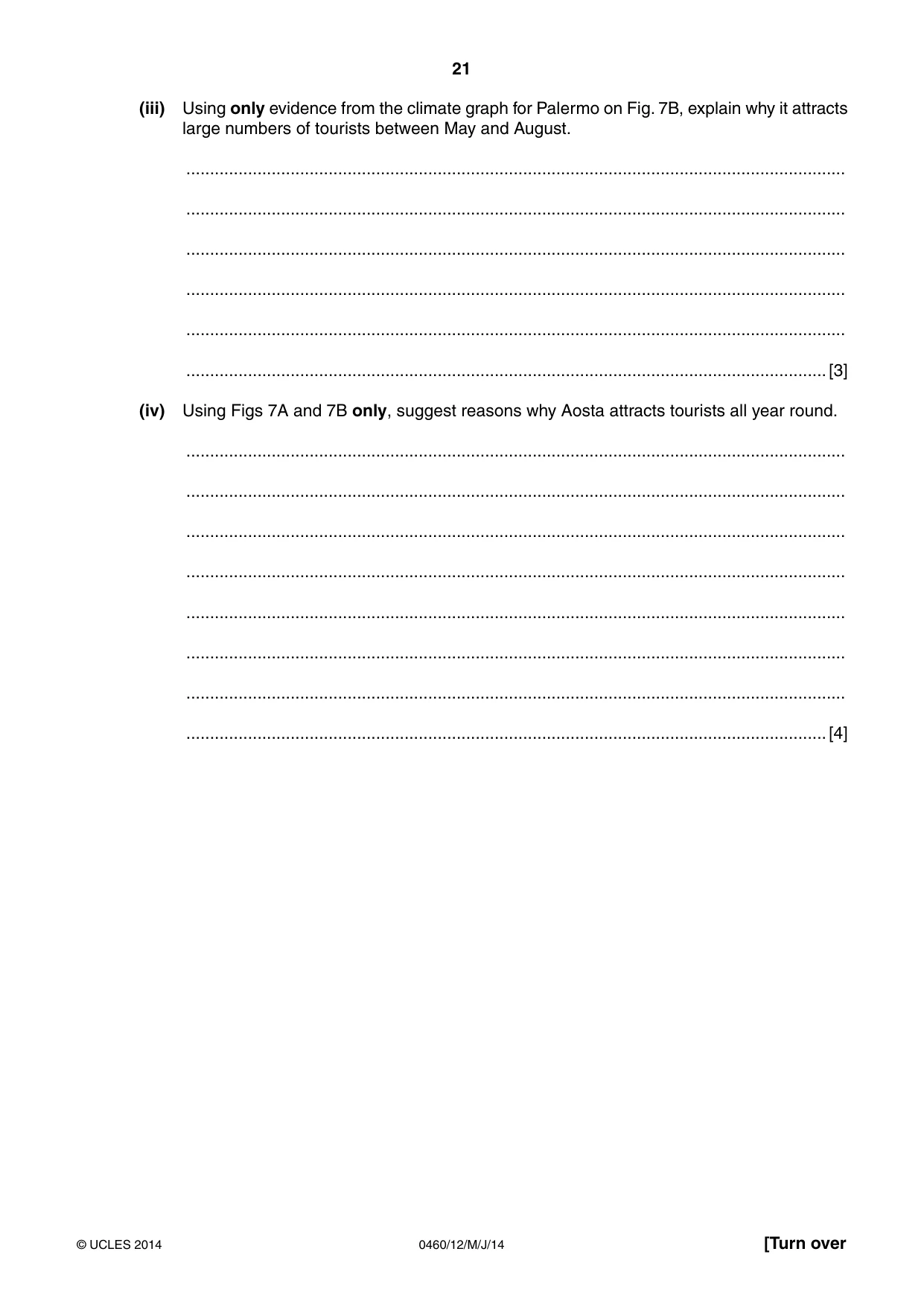 Cambridge IGCSE Geography 0460 2014 May/June Paper 1 · Variant 2 question paper, page 21 of 32