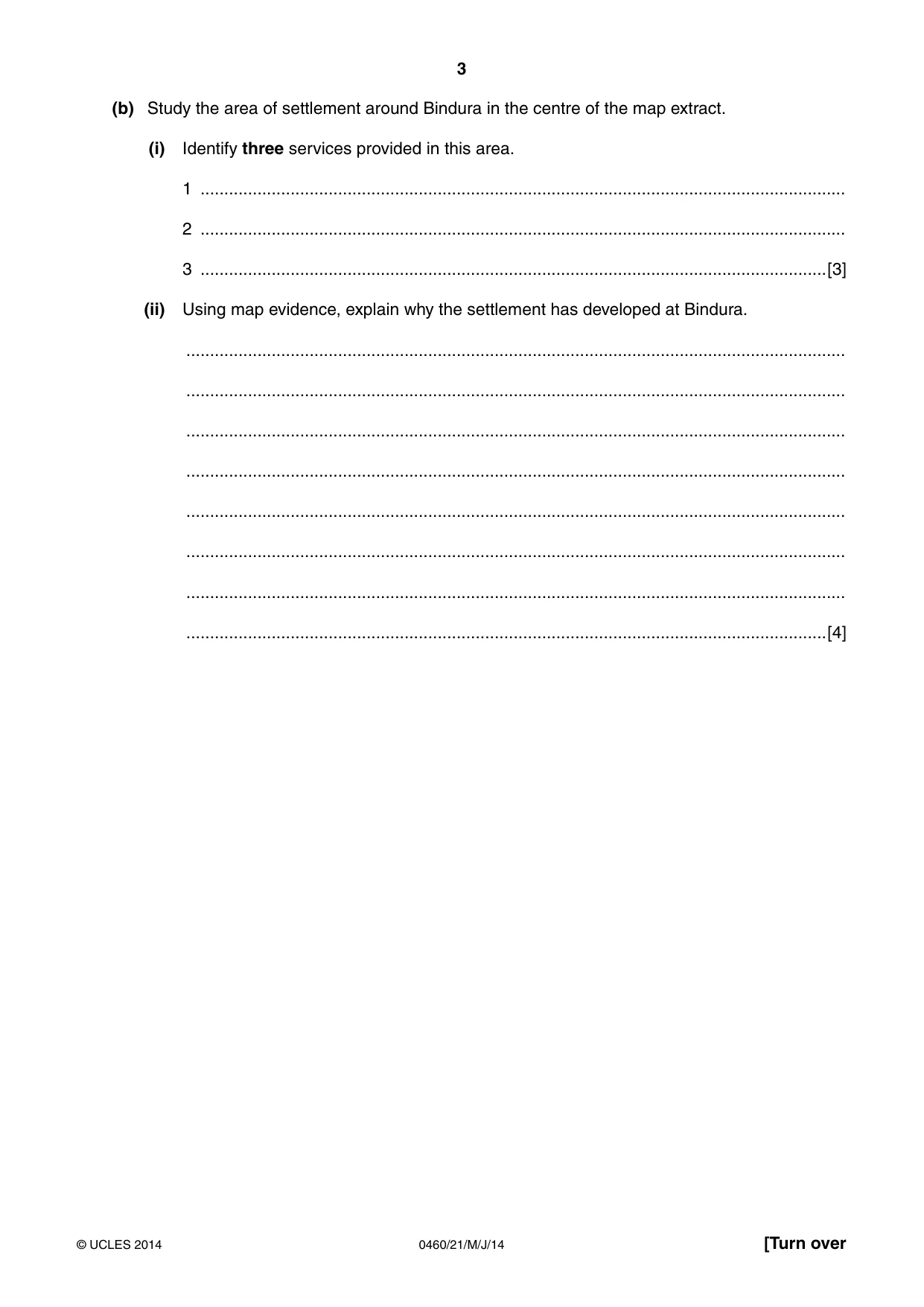 Cambridge IGCSE Geography 0460 2014 May/June Paper 2 · Variant 1 question paper, page 3 of 16
