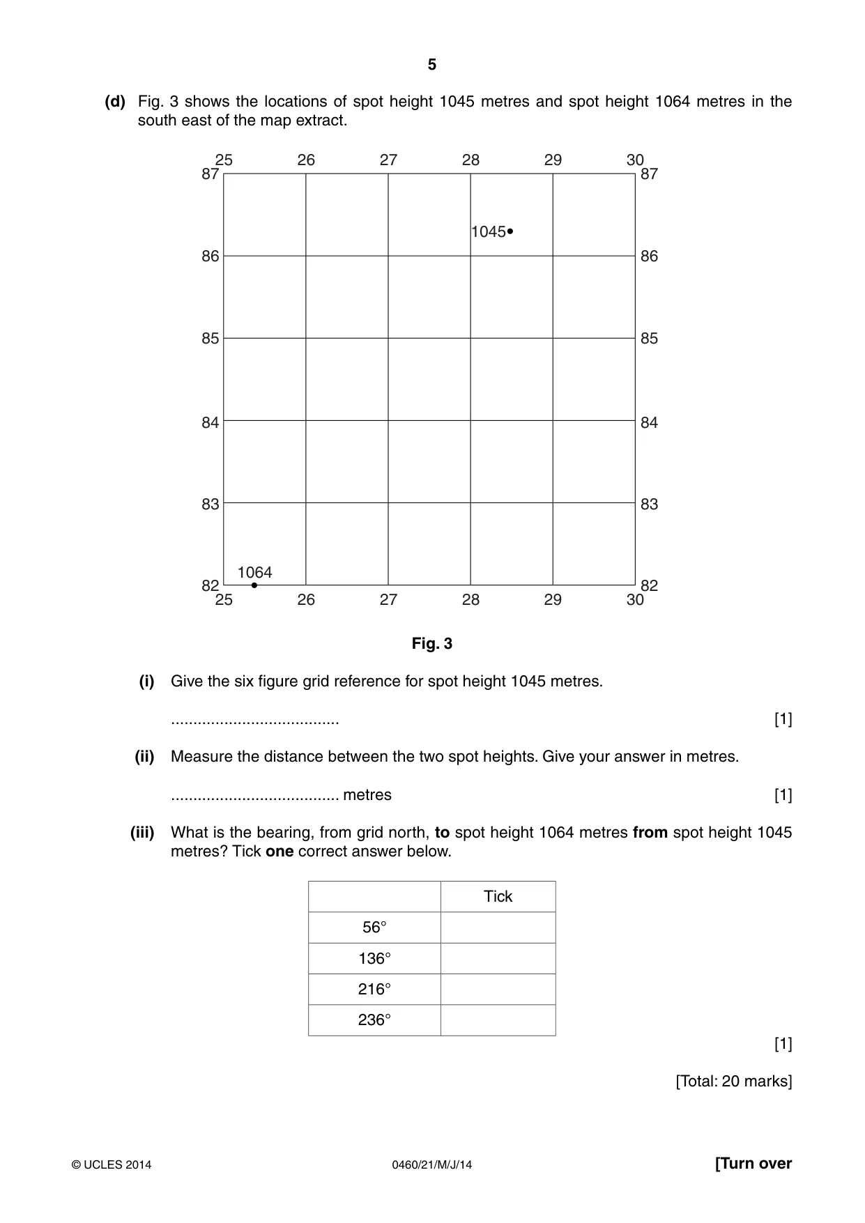 Cambridge IGCSE Geography 0460 2014 May/June Paper 2 · Variant 1 question paper, page 5 of 16