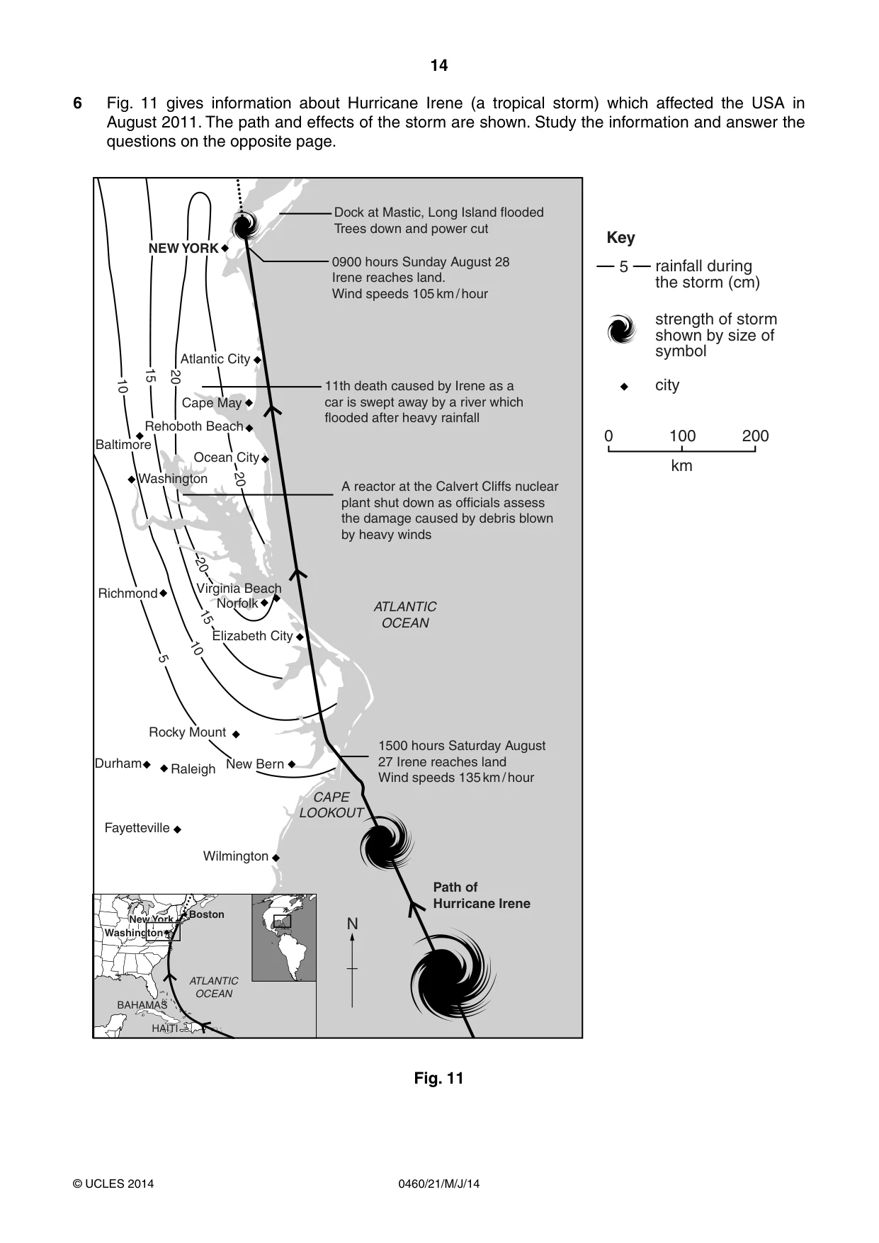 Cambridge IGCSE Geography 0460 2014 May/June Paper 2 · Variant 1 question paper, page 14 of 16