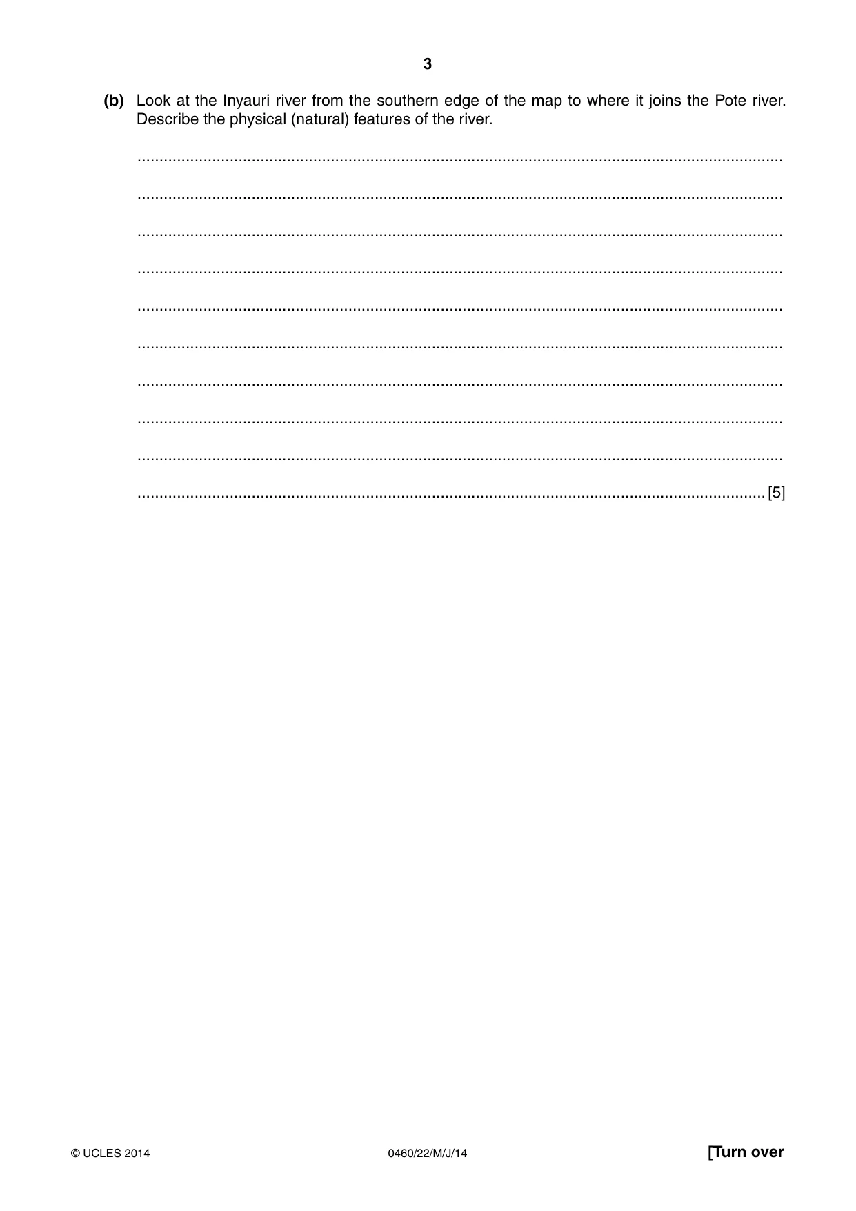 Cambridge IGCSE Geography 0460 2014 May/June Paper 2 · Variant 2 question paper, page 3 of 16