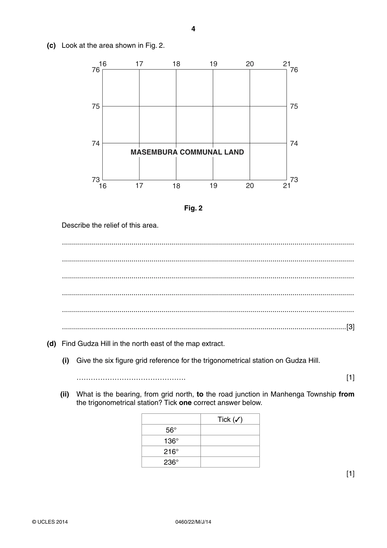 Cambridge IGCSE Geography 0460 2014 May/June Paper 2 · Variant 2 question paper, page 4 of 16