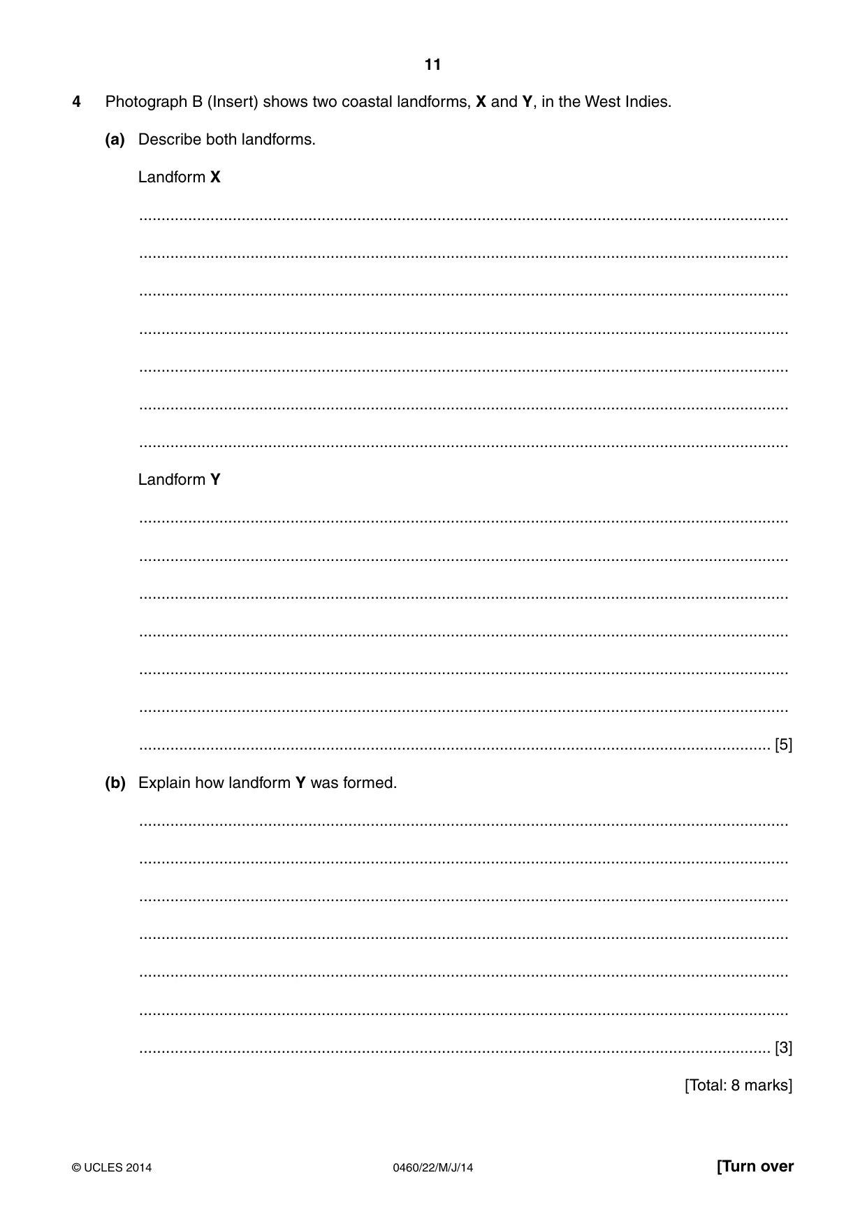 Cambridge IGCSE Geography 0460 2014 May/June Paper 2 · Variant 2 question paper, page 11 of 16