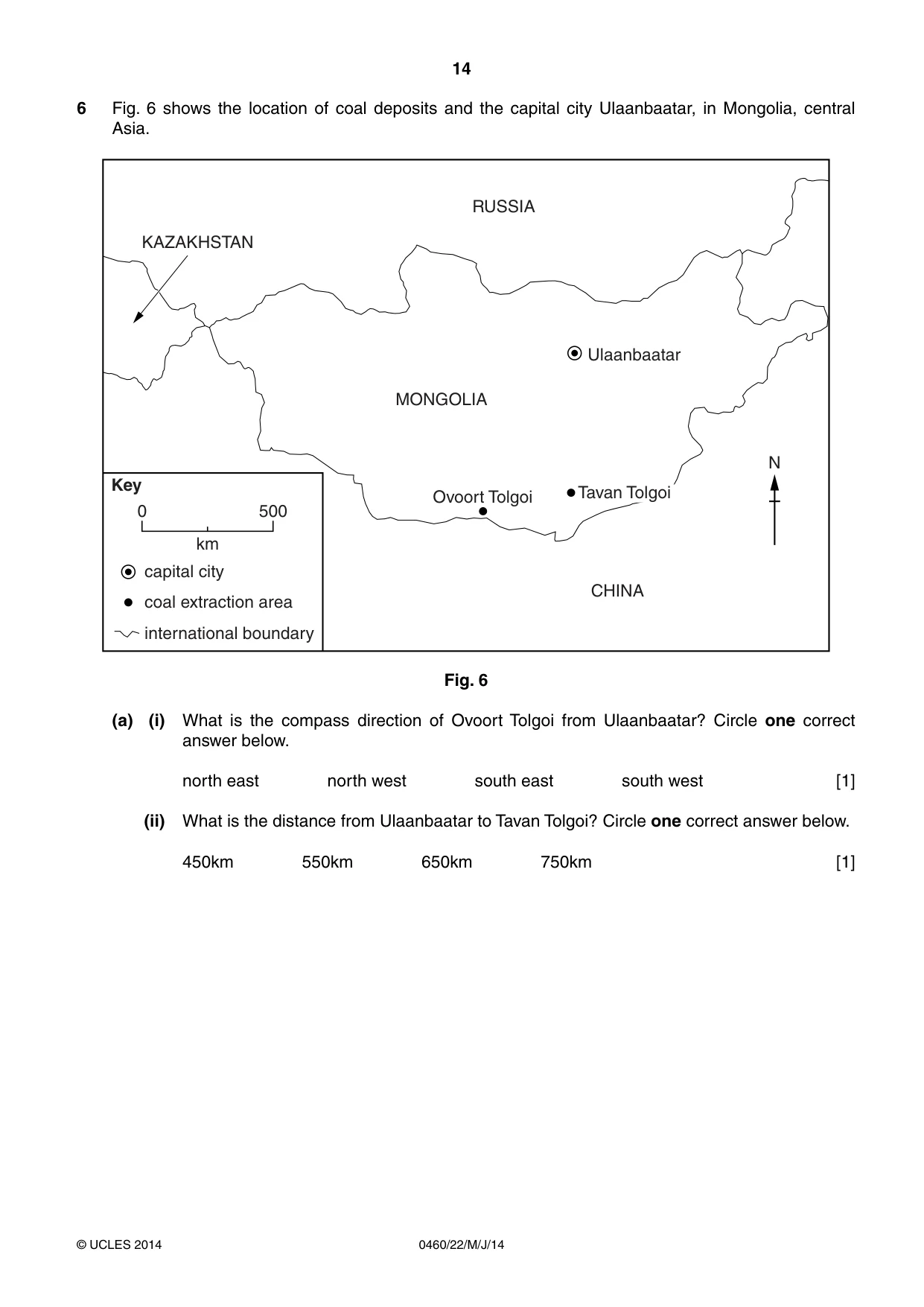 Cambridge IGCSE Geography 0460 2014 May/June Paper 2 · Variant 2 question paper, page 14 of 16