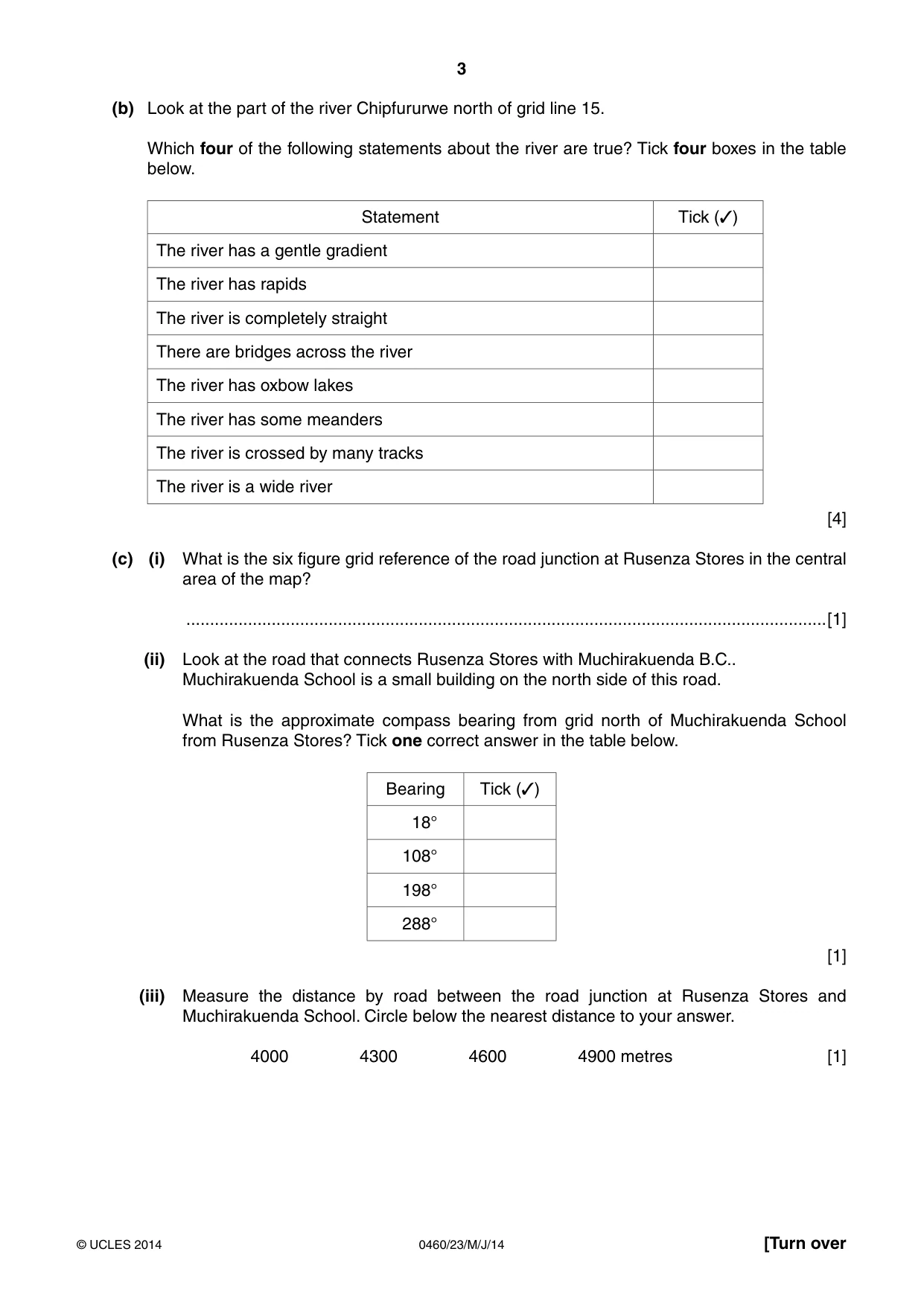 Cambridge IGCSE Geography 0460 2014 May/June Paper 2 · Variant 3 question paper, page 3 of 16