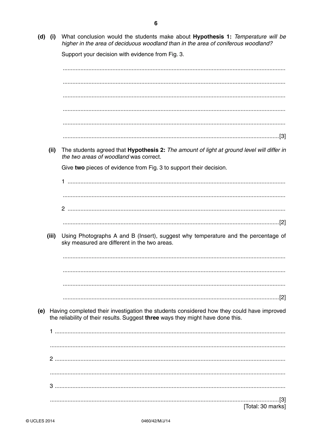 Cambridge IGCSE Geography 0460 2014 May/June Paper 4 · Variant 2 question paper, page 6 of 16