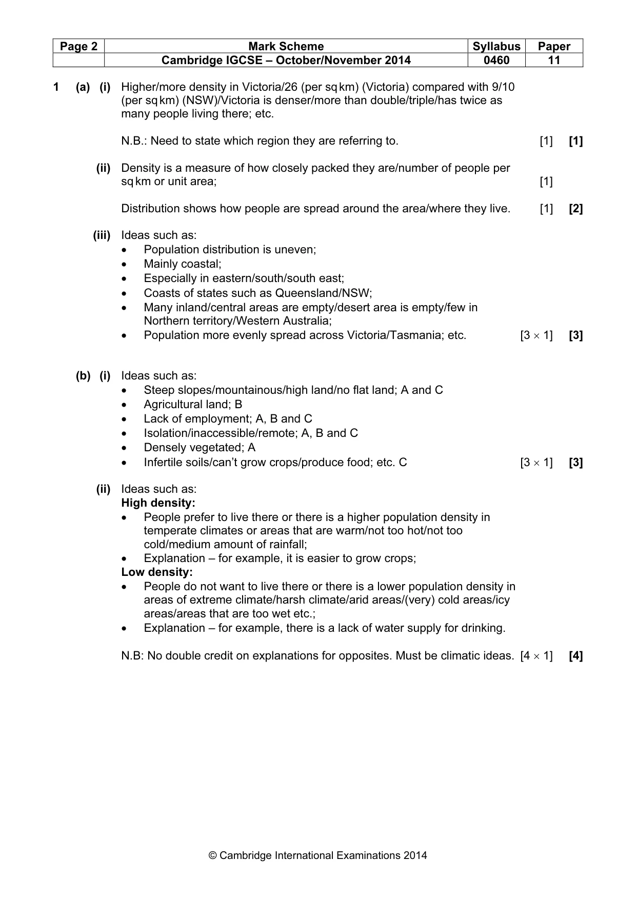 Mark scheme, page 2 of 13