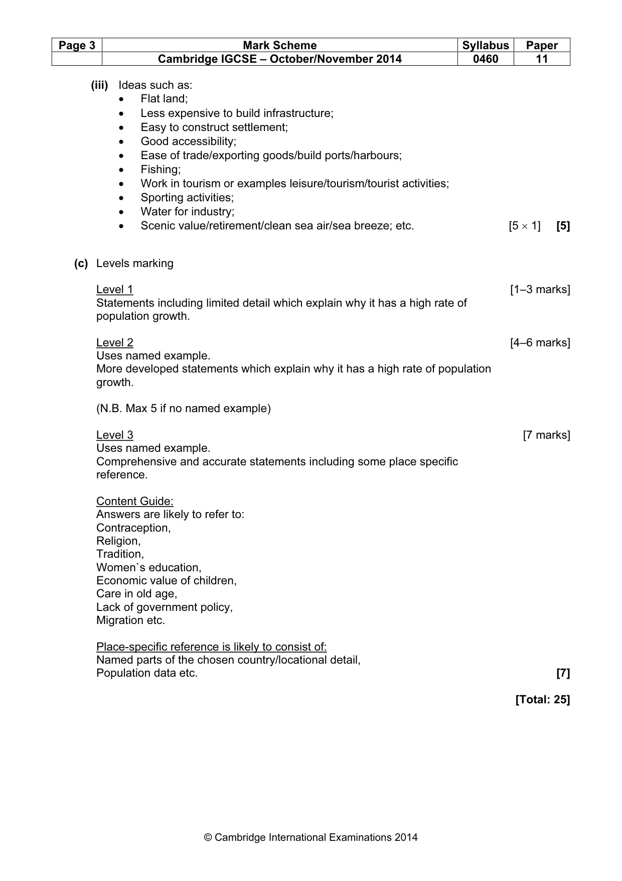 Mark scheme, page 3 of 13