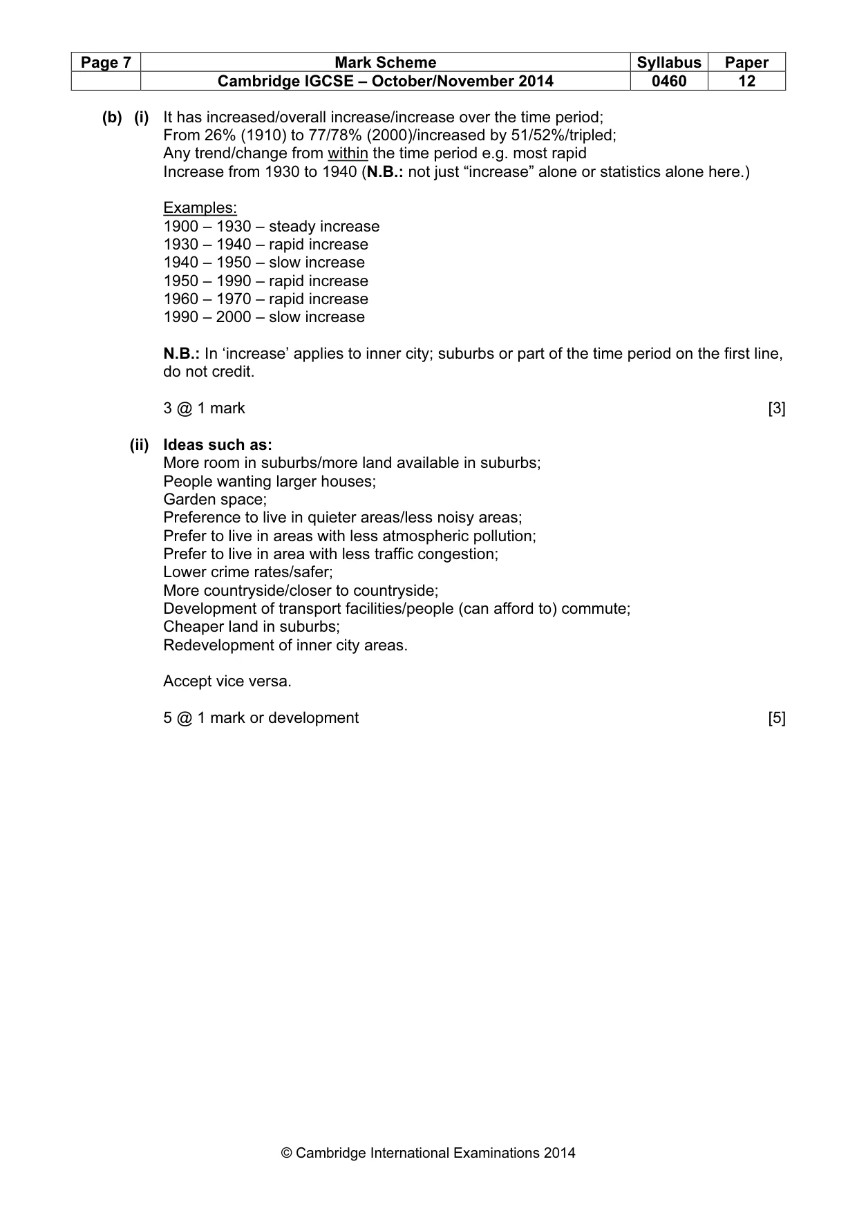Mark scheme, page 7 of 18