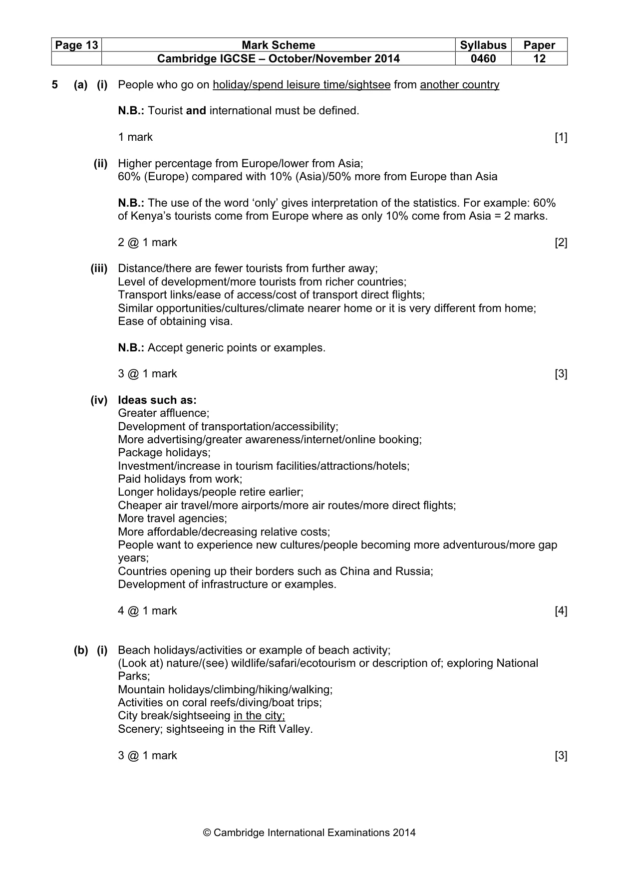 Mark scheme, page 13 of 18