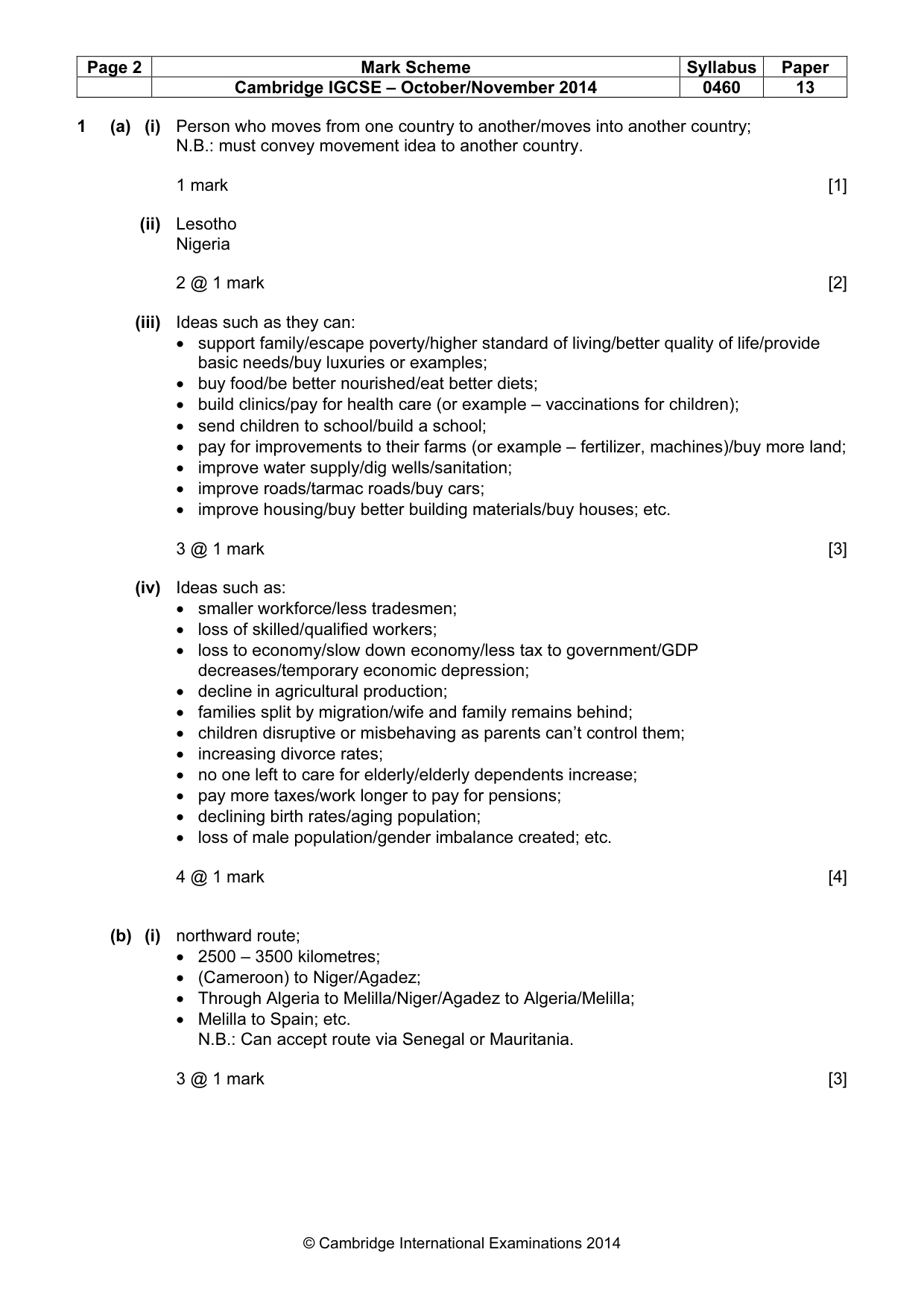 Mark scheme, page 2 of 13