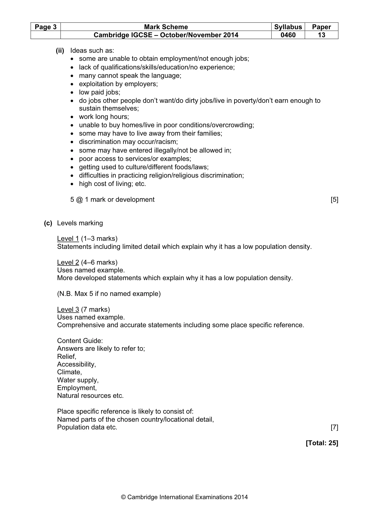 Mark scheme, page 3 of 13