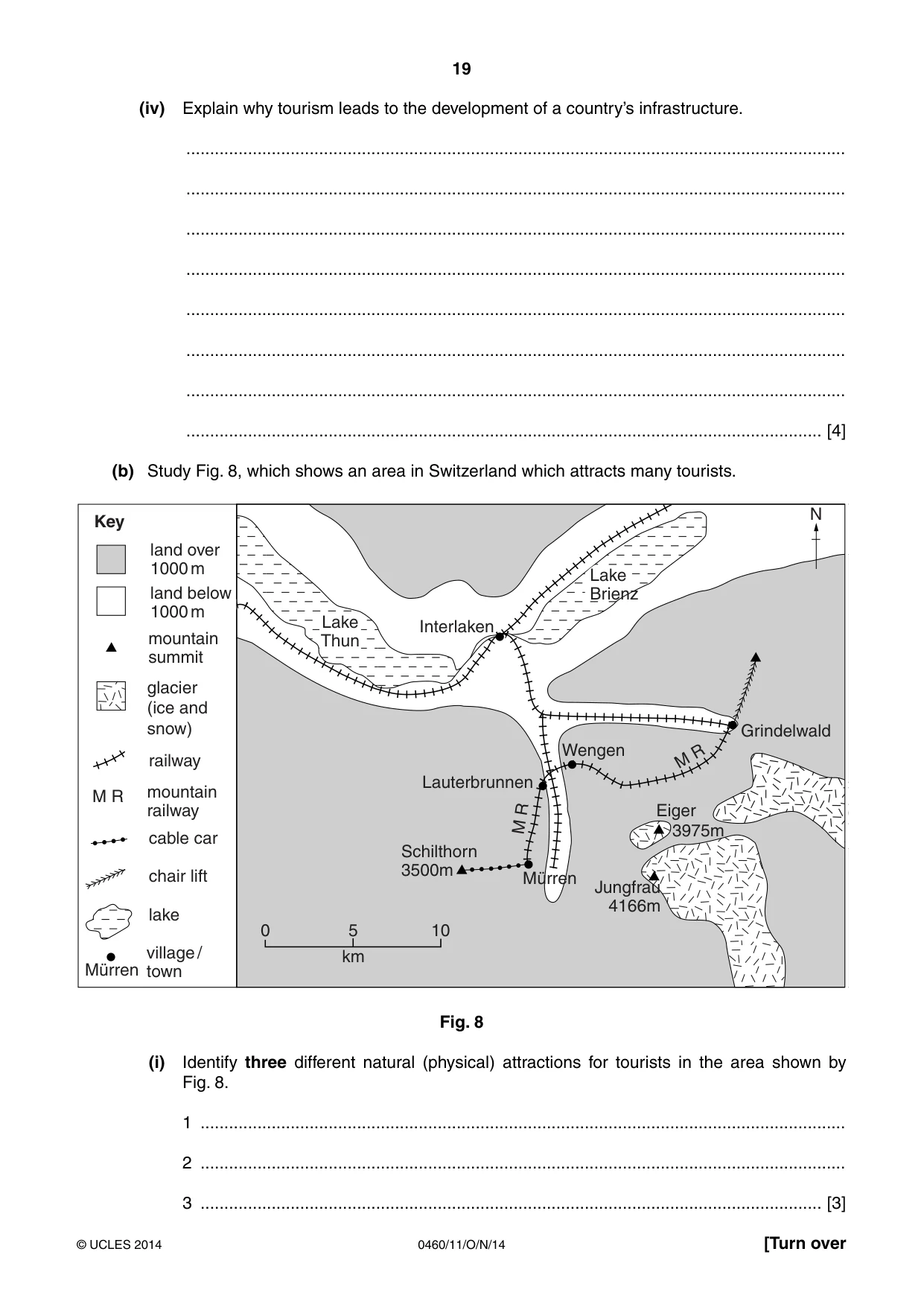 Cambridge IGCSE Geography 0460 2014 Oct/Nov Paper 1 · Variant 1 question paper, page 19 of 28