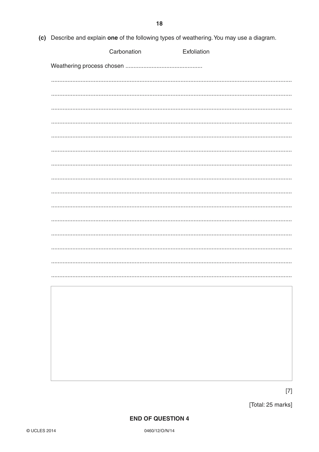Cambridge IGCSE Geography 0460 2014 Oct/Nov Paper 1 · Variant 2 question paper, page 18 of 28