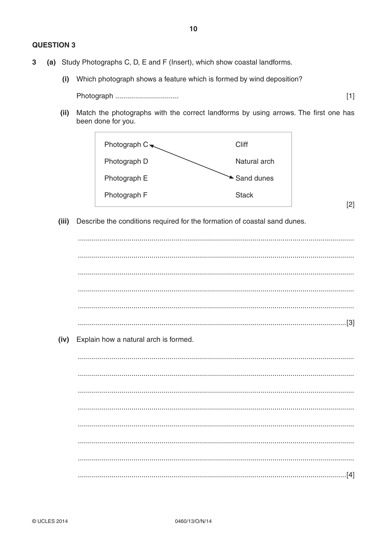 Cambridge IGCSE Geography 0460 2014 Oct/Nov Paper 1 · Variant 3 question paper, page 10 of 28