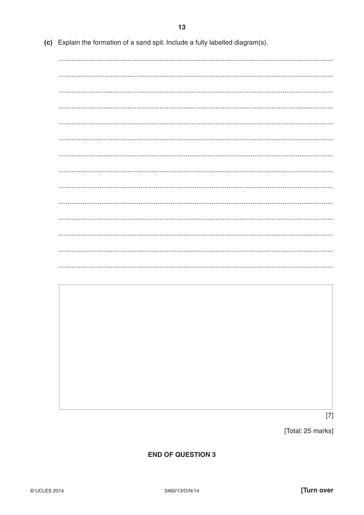 Cambridge IGCSE Geography 0460 2014 Oct/Nov Paper 1 · Variant 3 question paper, page 13 of 28