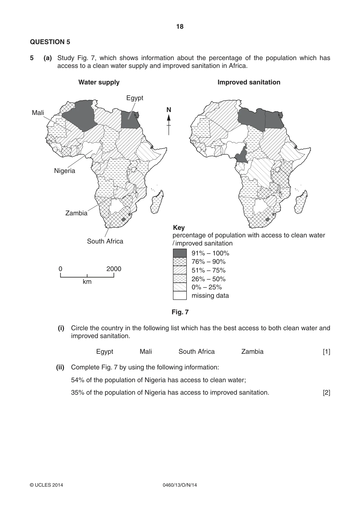 Cambridge IGCSE Geography 0460 2014 Oct/Nov Paper 1 · Variant 3 question paper, page 18 of 28