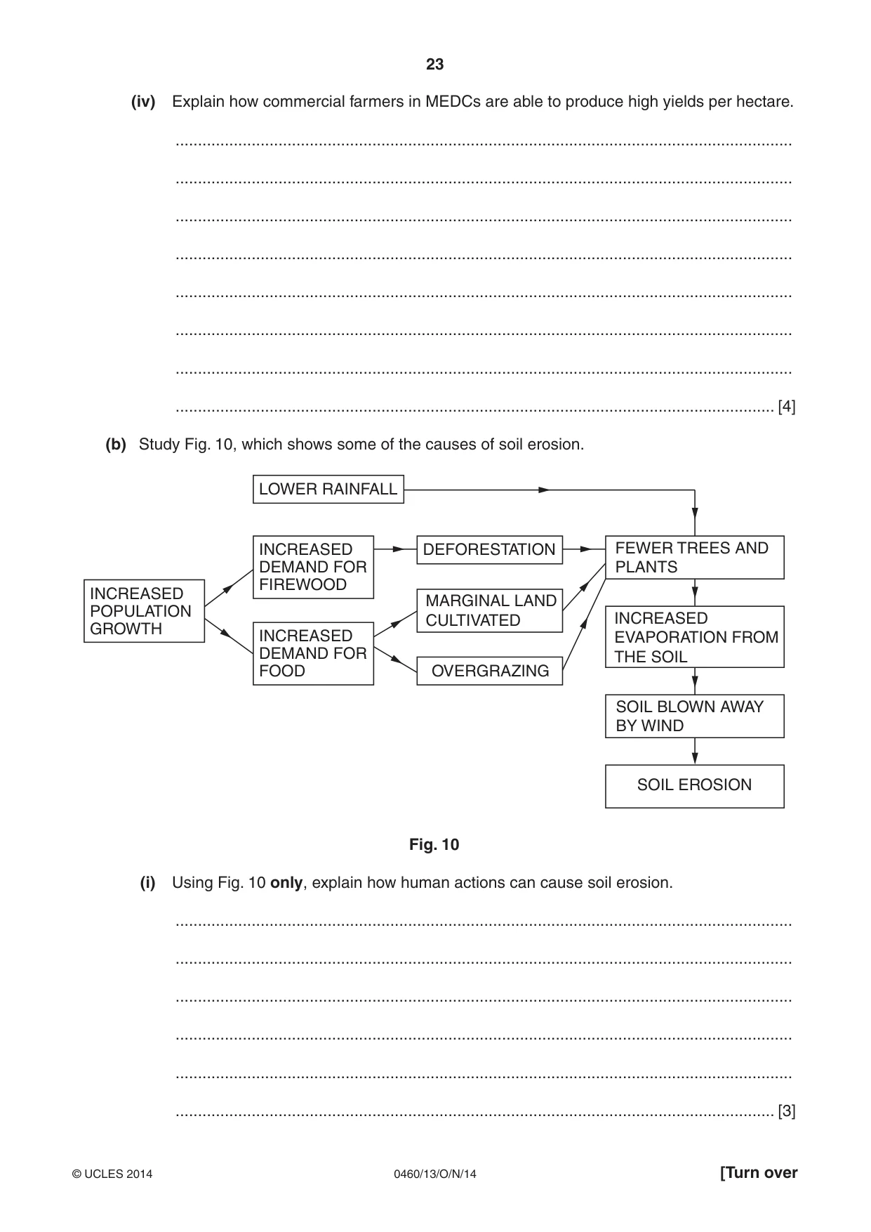 Cambridge IGCSE Geography 0460 2014 Oct/Nov Paper 1 · Variant 3 question paper, page 23 of 28
