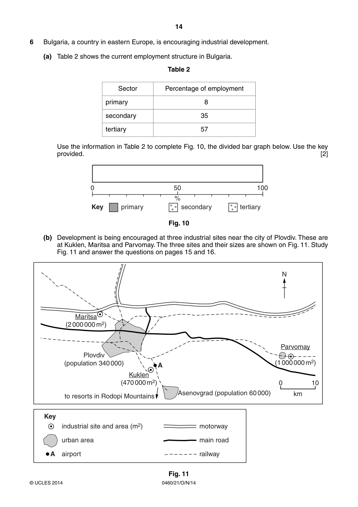 Cambridge IGCSE Geography 0460 2014 Oct/Nov Paper 2 · Variant 1 question paper, page 14 of 16
