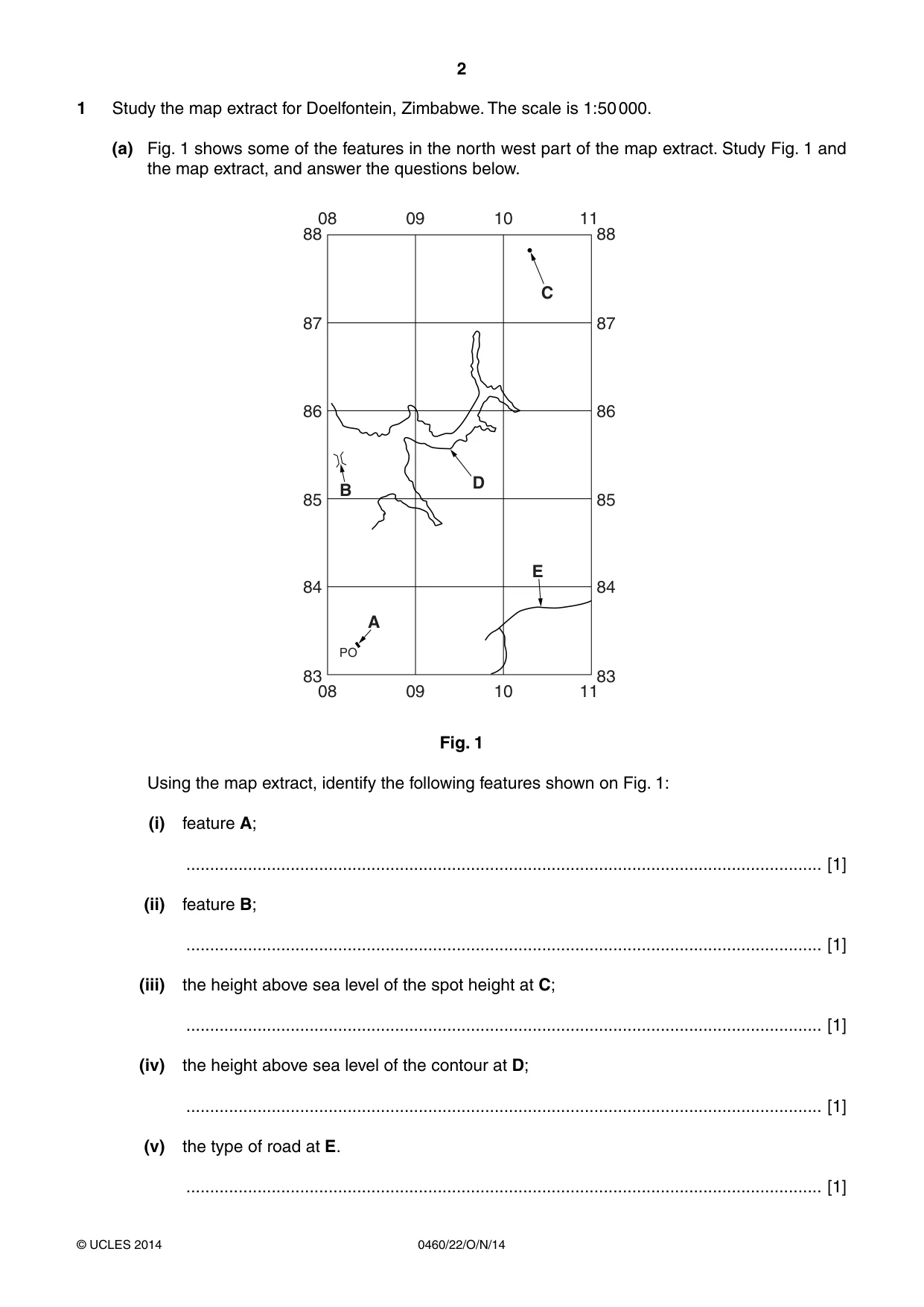 Cambridge IGCSE Geography 0460 2014 Oct/Nov Paper 2 · Variant 2 question paper, page 2 of 16