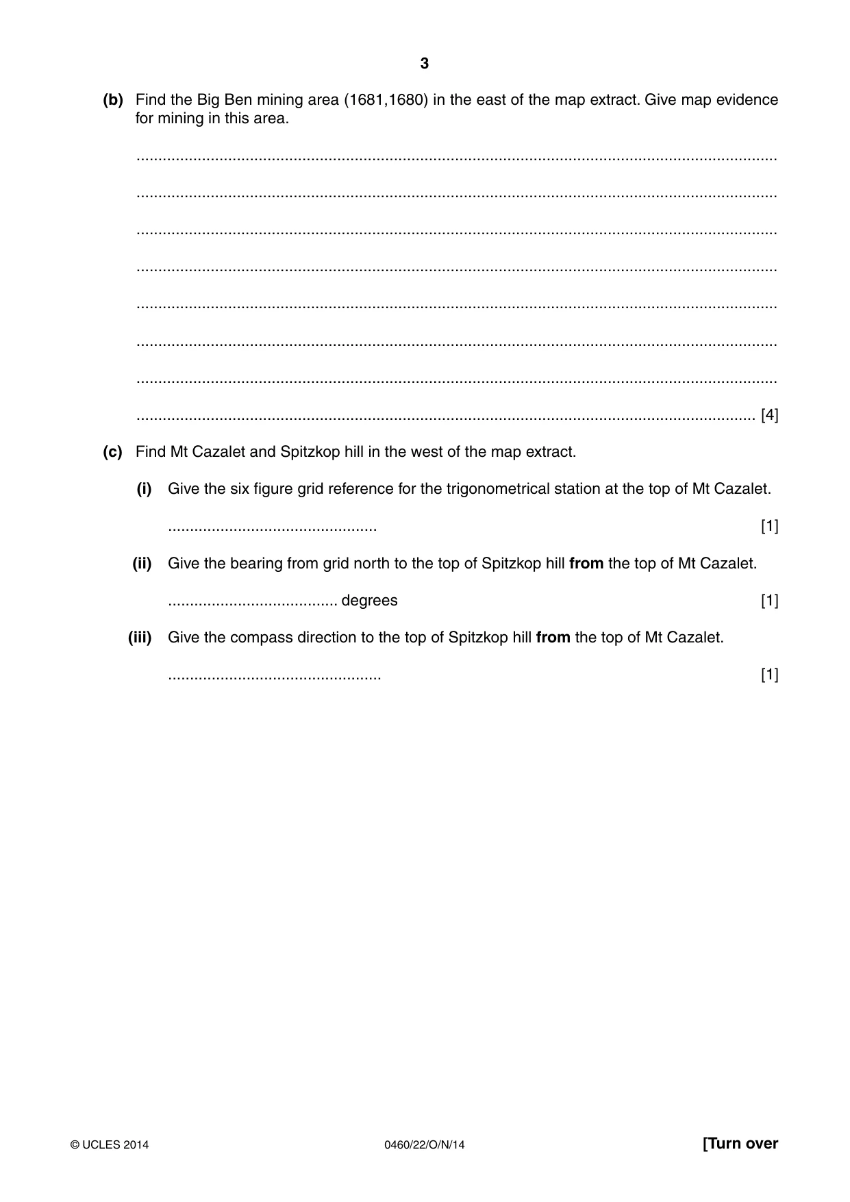Cambridge IGCSE Geography 0460 2014 Oct/Nov Paper 2 · Variant 2 question paper, page 3 of 16