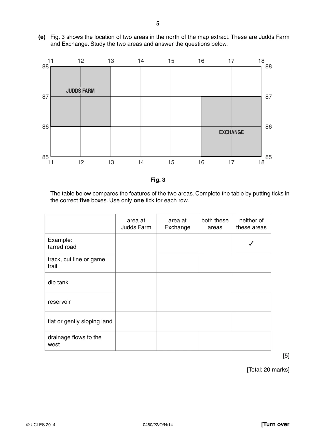 Cambridge IGCSE Geography 0460 2014 Oct/Nov Paper 2 · Variant 2 question paper, page 5 of 16