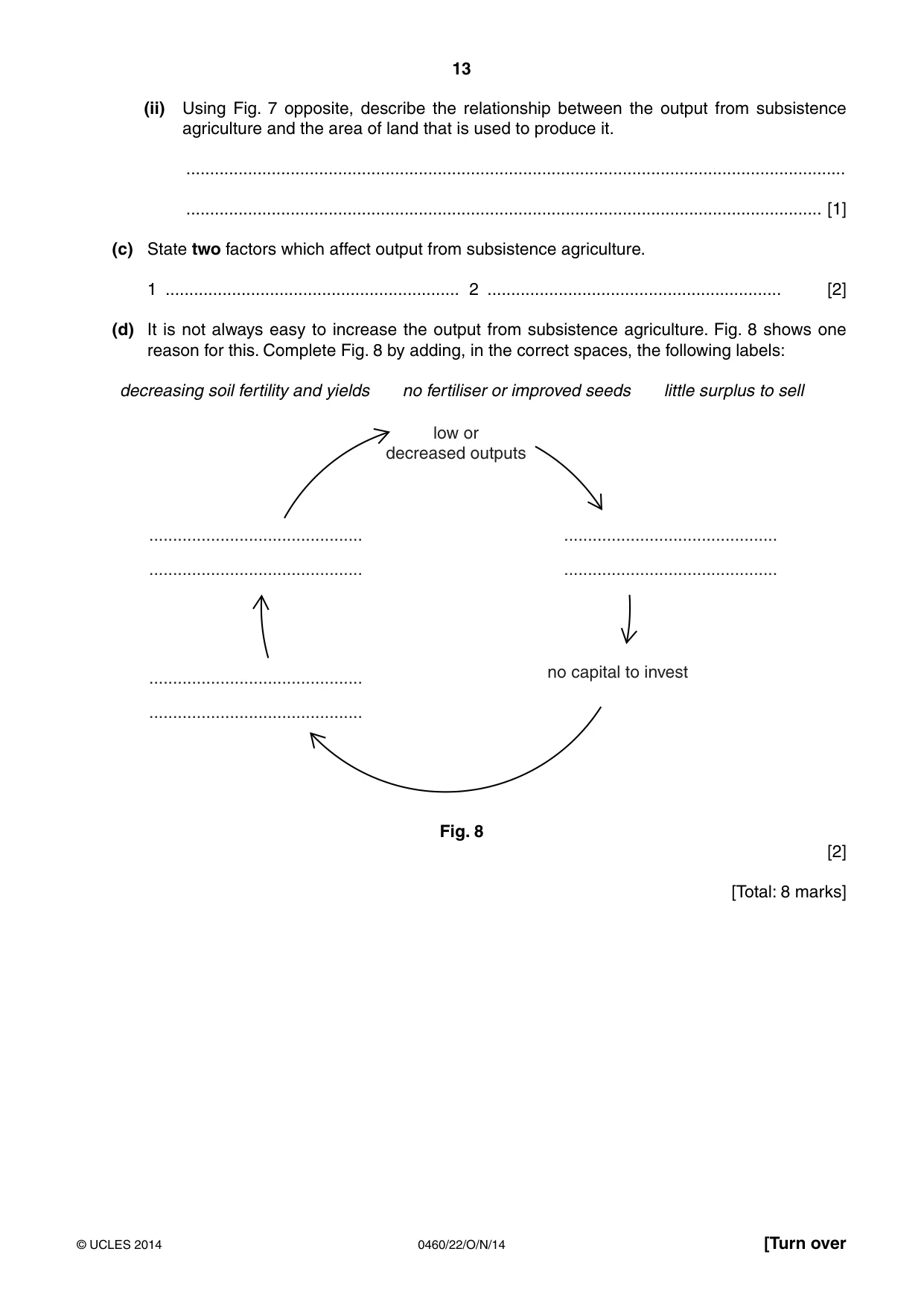 Cambridge IGCSE Geography 0460 2014 Oct/Nov Paper 2 · Variant 2 question paper, page 13 of 16