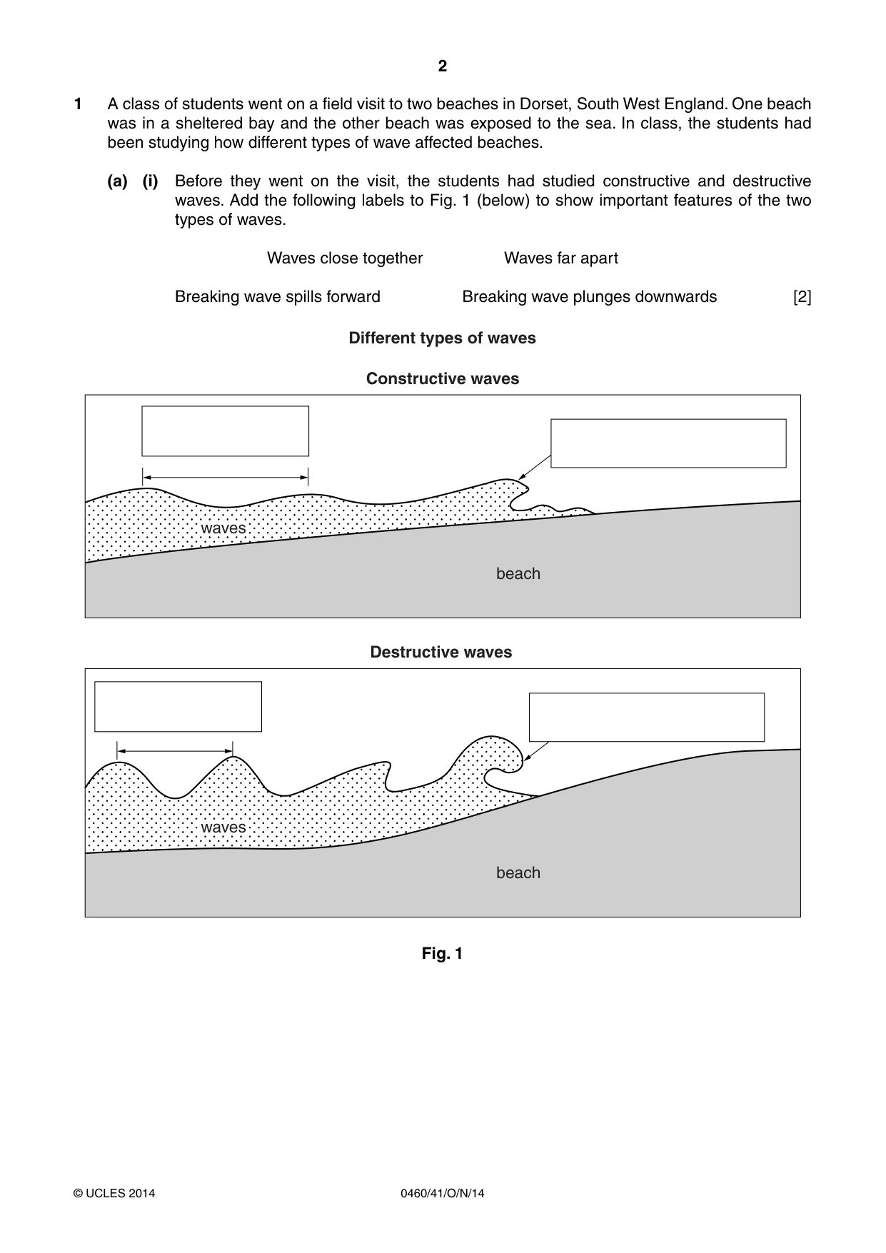 Cambridge IGCSE Geography 0460 2014 Oct/Nov Paper 4 · Variant 1 question paper, page 2 of 16