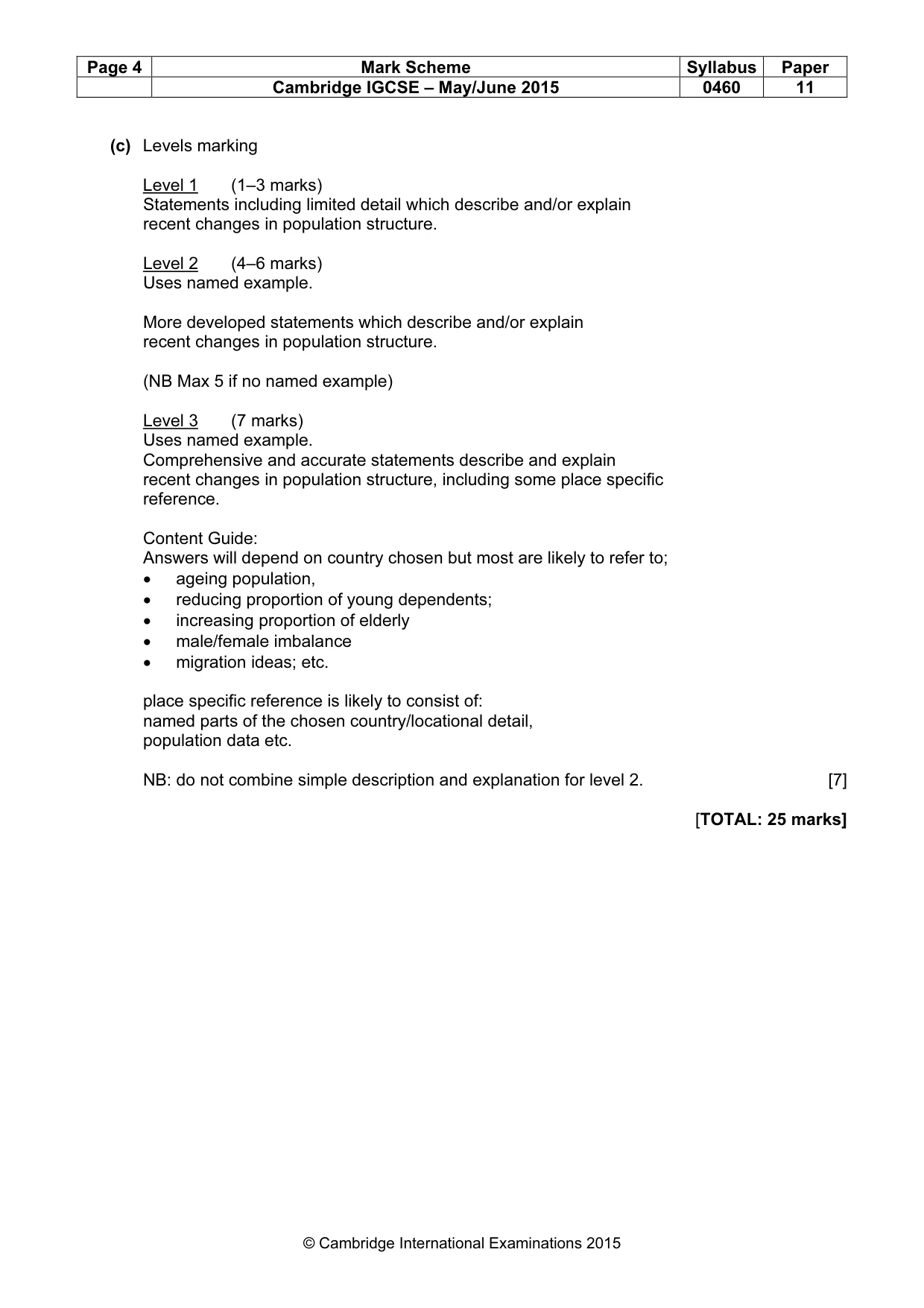 Mark scheme, page 4 of 14