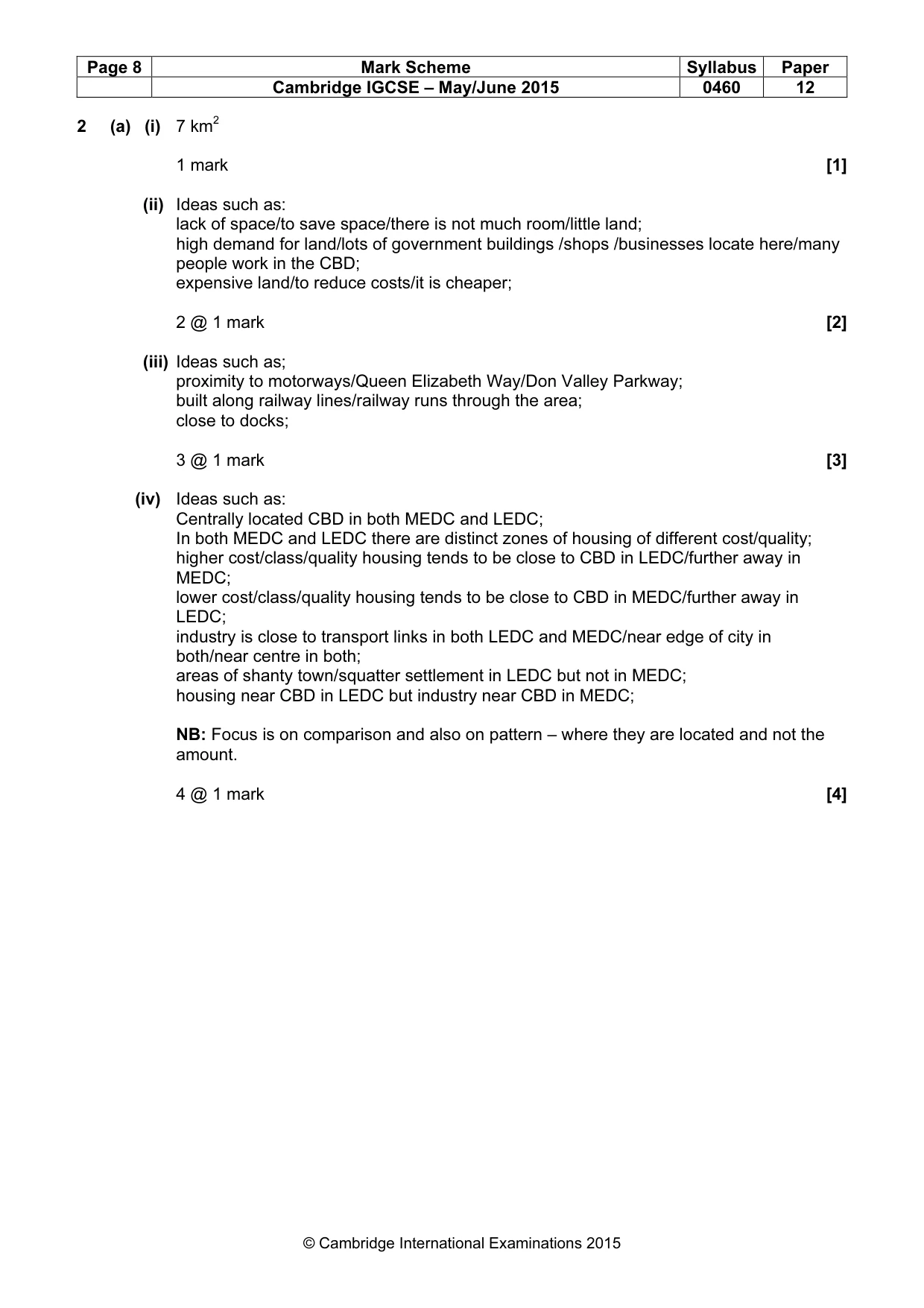 Mark scheme, page 8 of 22
