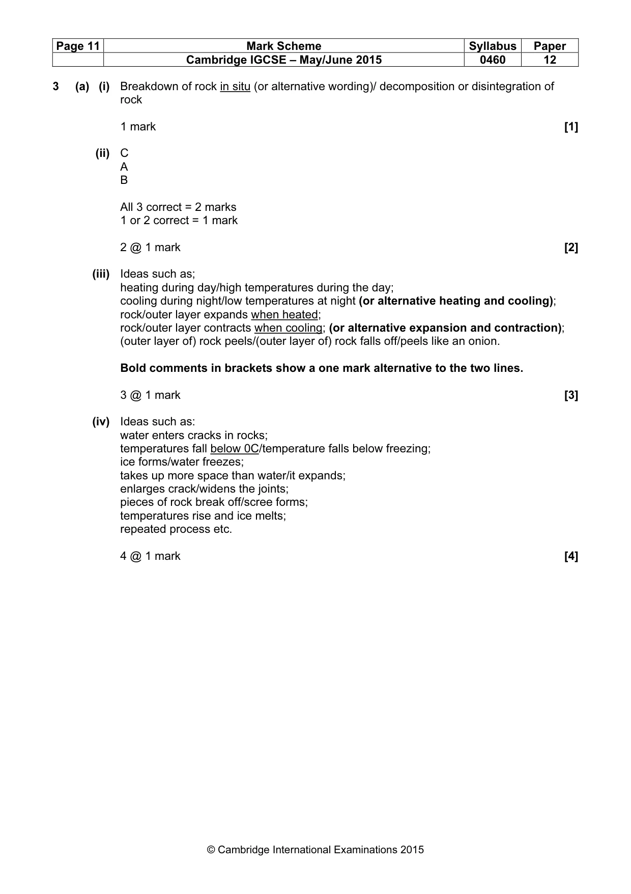 Mark scheme, page 11 of 22