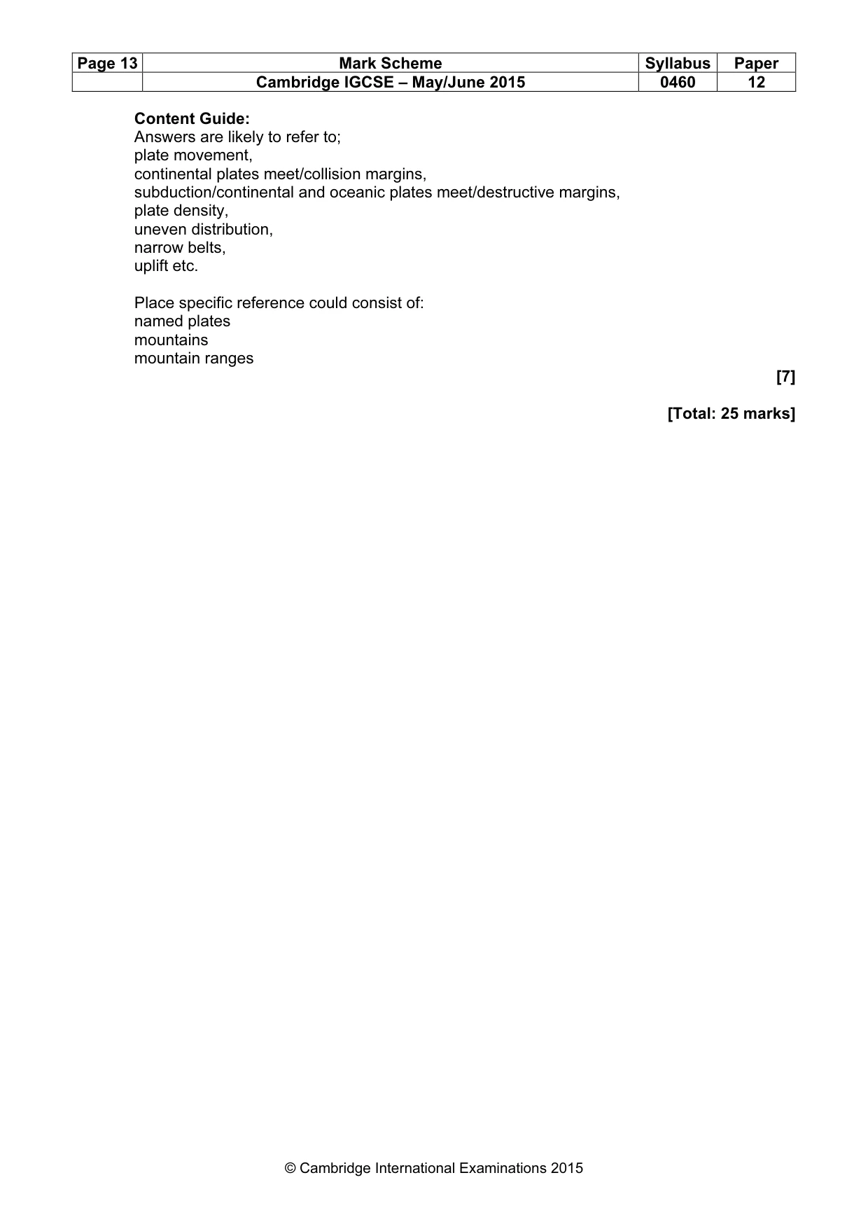 Mark scheme, page 13 of 22