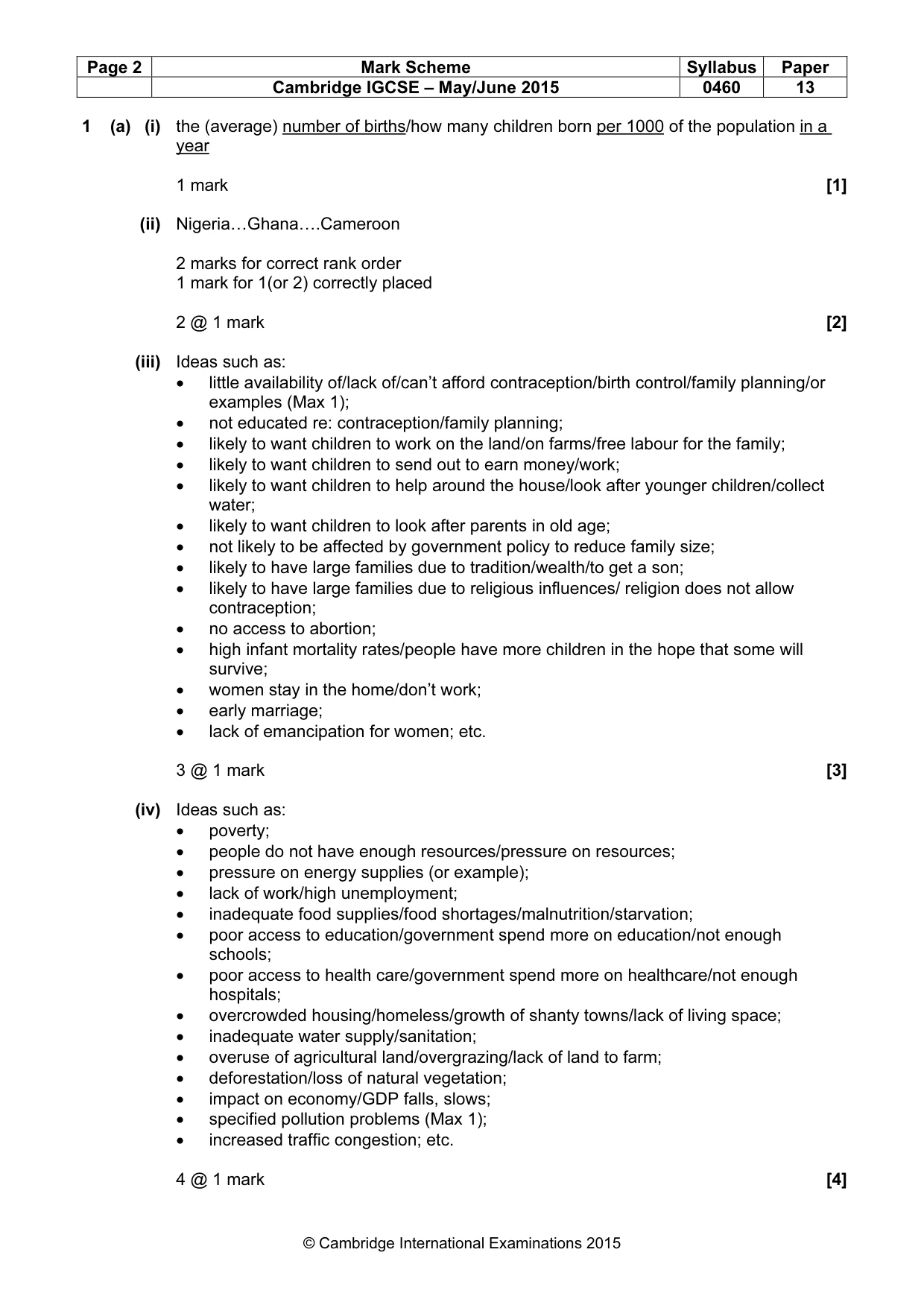 Mark scheme, page 2 of 15