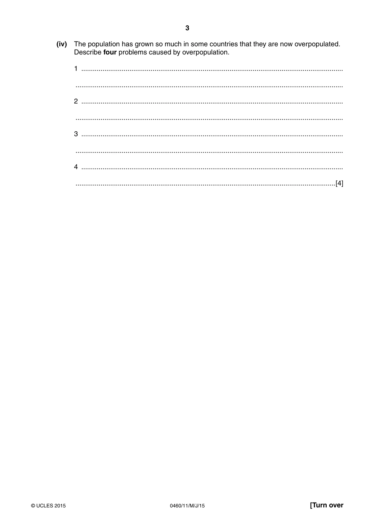 Cambridge IGCSE Geography 0460 2015 May/June Paper 1 · Variant 1 question paper, page 3 of 32